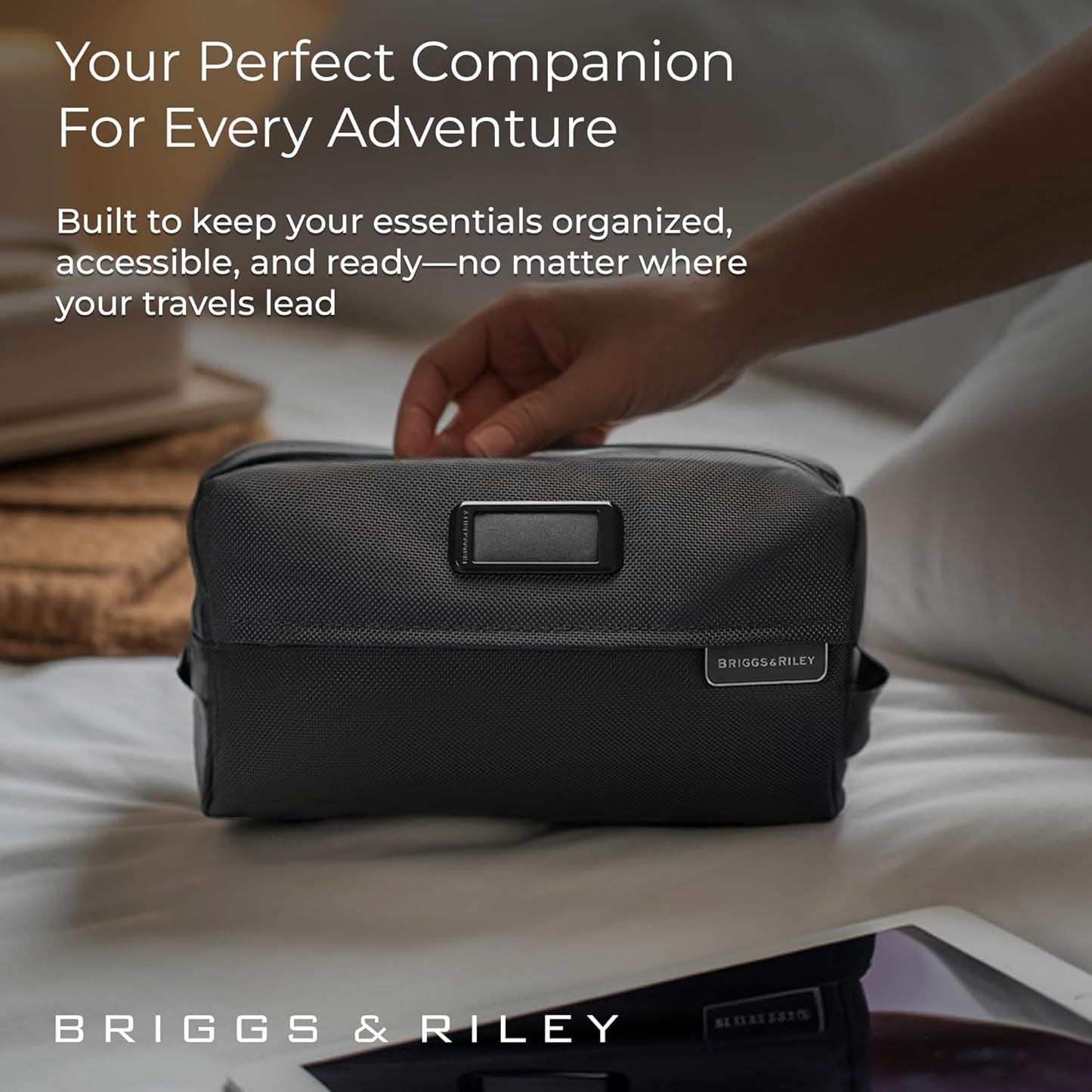 Briggs & Riley Toiletry Kit - Travel Bags for Women & Men, Organizer for Vacation, Dopp Kit for
