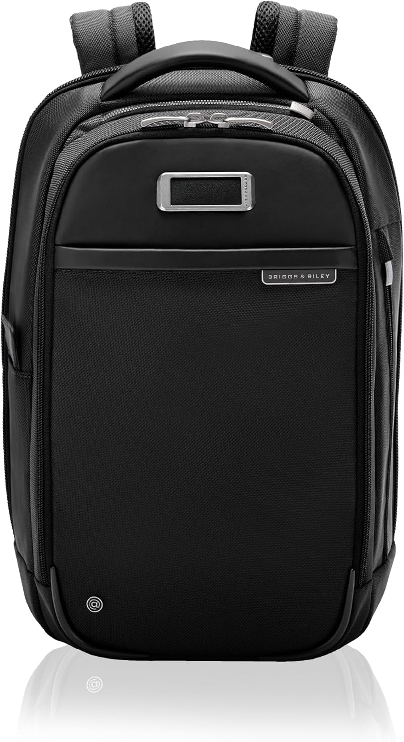 Briggs & Riley Slim Backpack for Women & Men - Laptop Backpack, For Work & Travel, Carry On Size