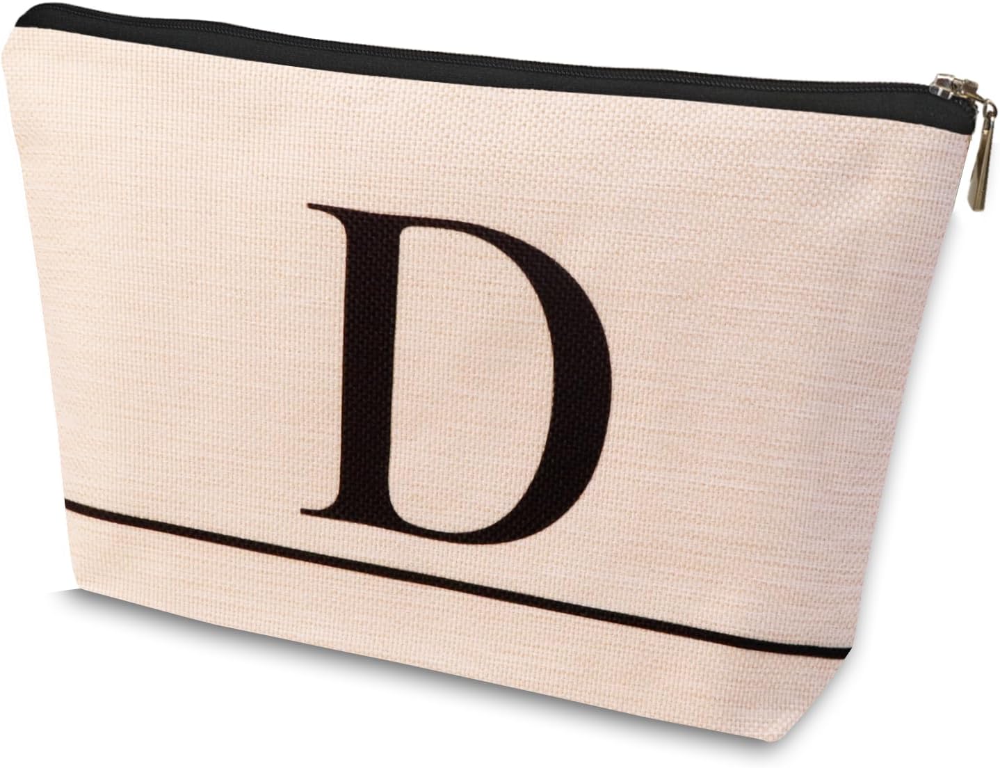 Letter A-Z Initial Personalized Makeup Bags, Birthday Gifts for Women, Monogrammed Gifts for Women