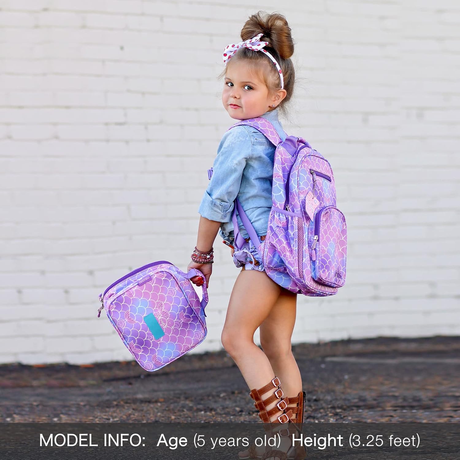 mibasies Girls Backpack 5-8: Lightweight Kids Backpacks for Girls - Girl Bookbag for Elementary