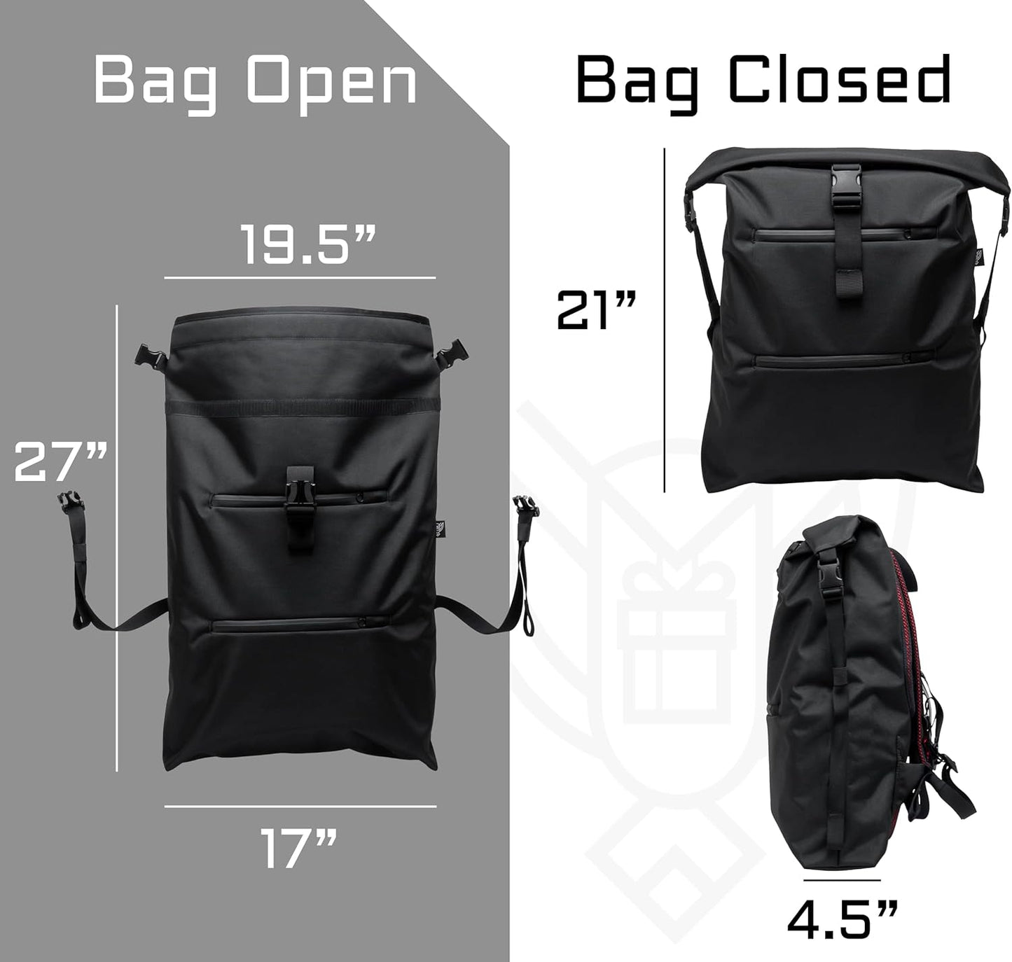 Xtreme Sight Line ~ AQUA RT Large Water-Proof Faraday Backpack/Small LITE Faraday Bag Combo ~ Tracking/Hacking Defense ~ Woodland Camo