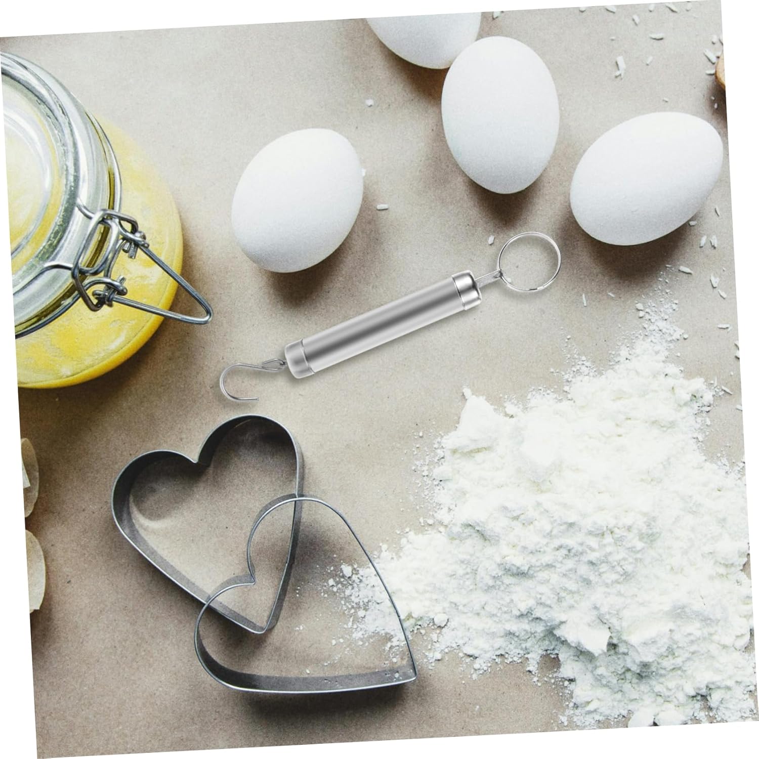 Spring Scale Hook Portable Mechanical Hanging Scale Kitchen Gram Scale for Travel Luggage Weight
