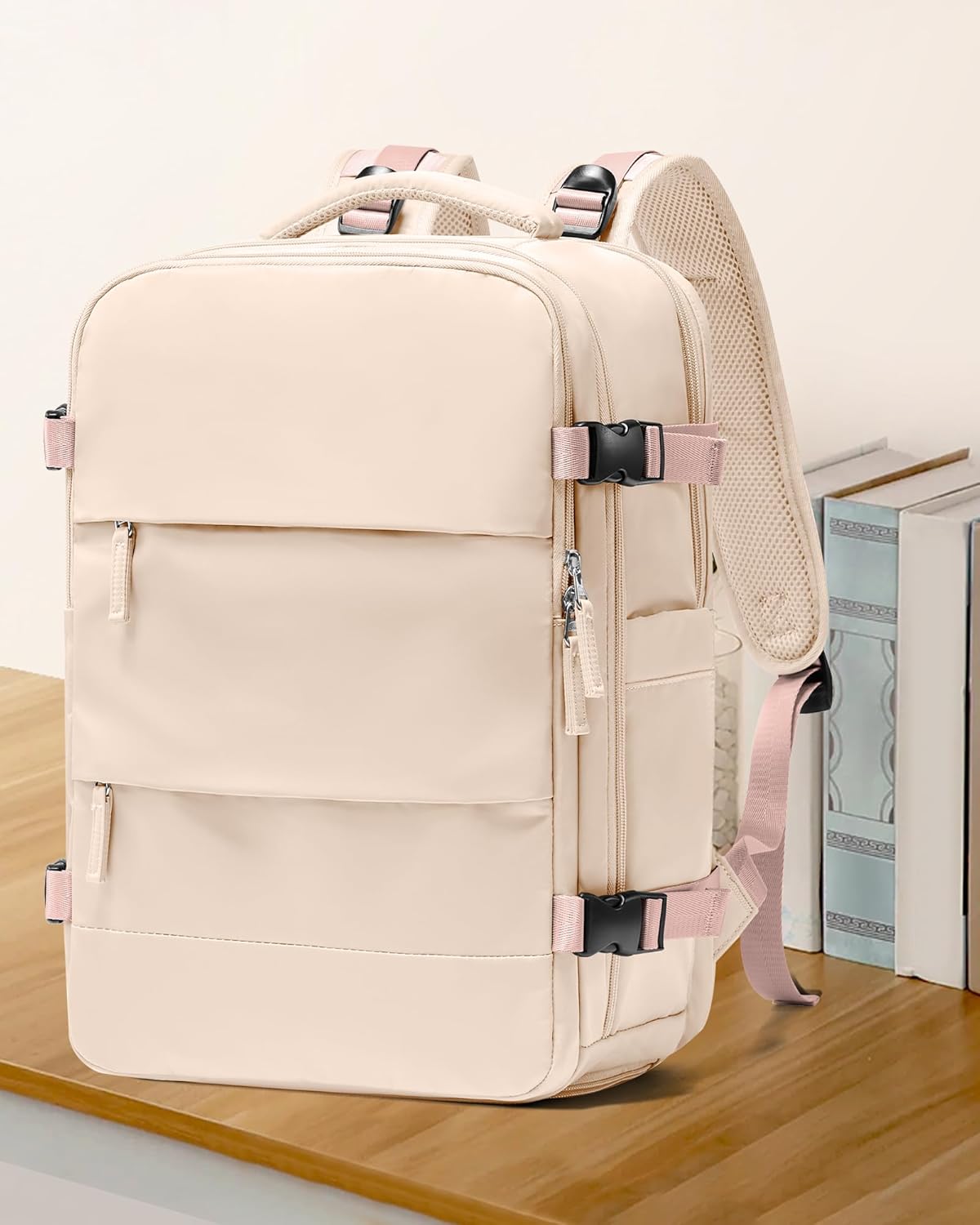 coowoz Large Casual Travel Backpack For Women Men,Carry On Rucksack Flight Approved,Hiking