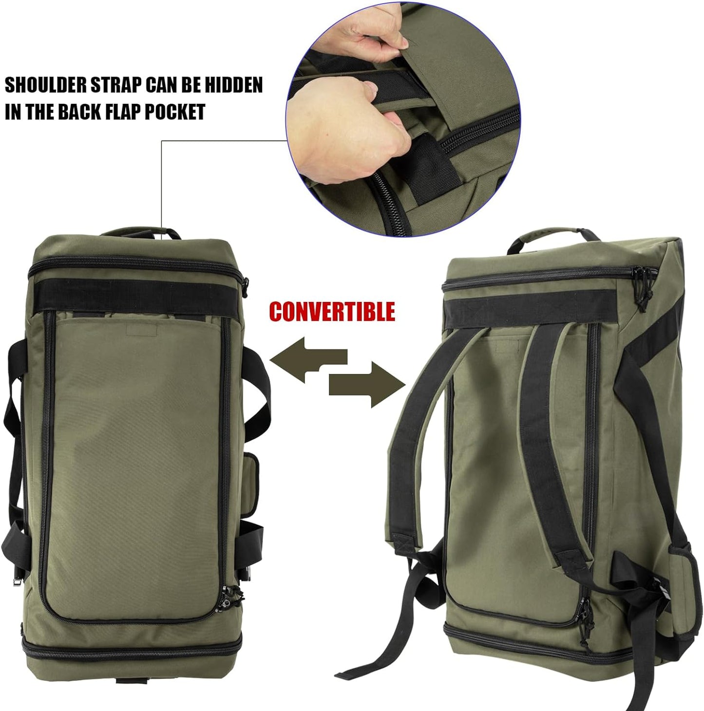 Large Duffle Bag,Gym Bags For Men Weekend Bag For Women Travel Backpack Carry On Sports Duffel Bag
