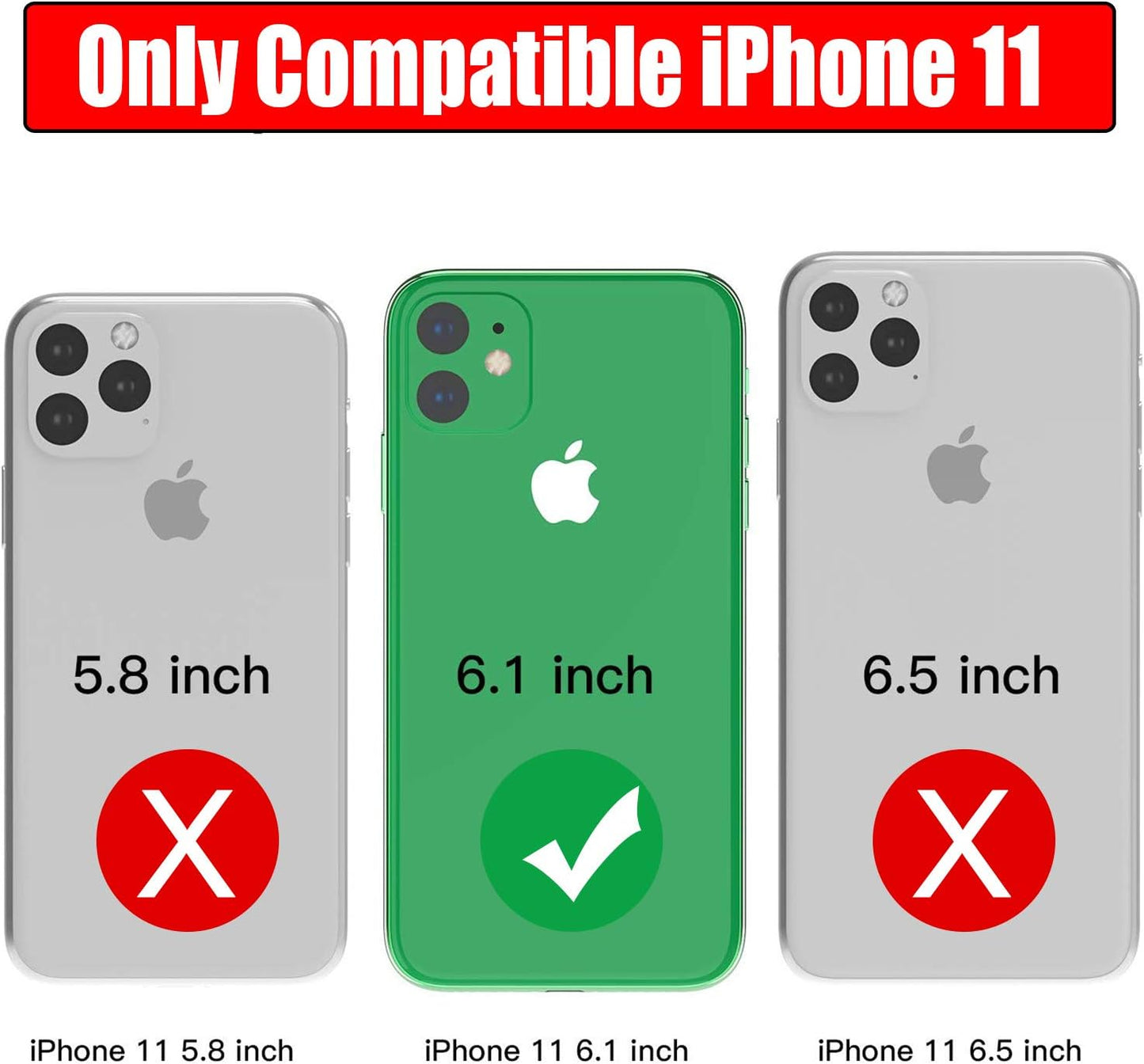 Battery Case for iPhone 11, Full Encircle 7000mAh Ultra-Slim Rechargeable Smart Portable Charging Cover Extended Battery Pack Compatible with iPhone 11 (6.1 inch) Charger Case Support Carplay-Black