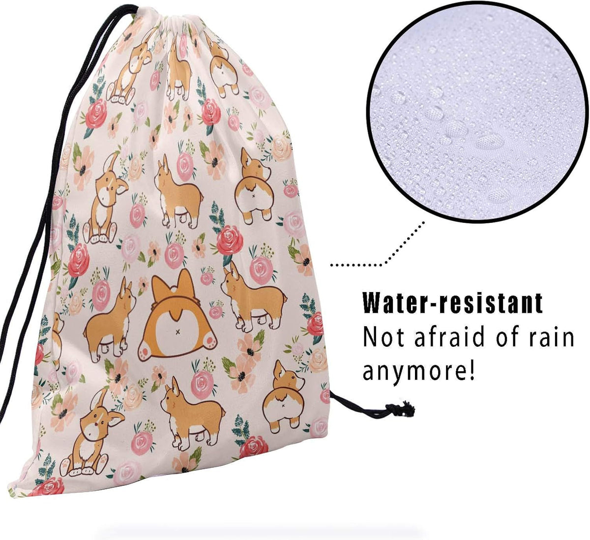 Nerxy Pet Gymnastics Grip Bag Dog Cat Drawstring Grip Bags Puppy Shoe Bag Gym Storage Pouch