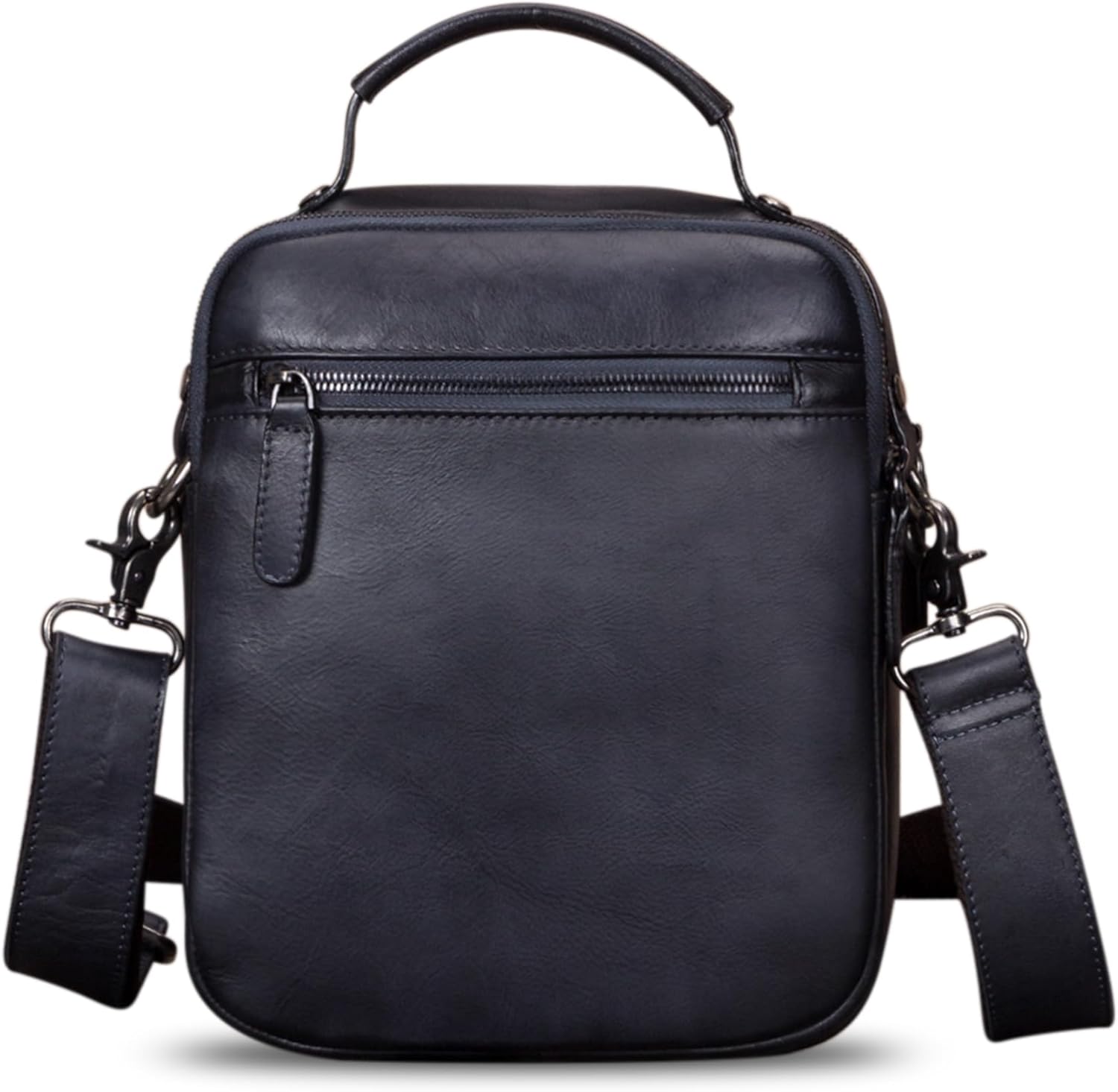 IVTG Genuine Leather Messenger Bag for Men Sling Purse Crossbody Shoulder Bags Satchel for Work