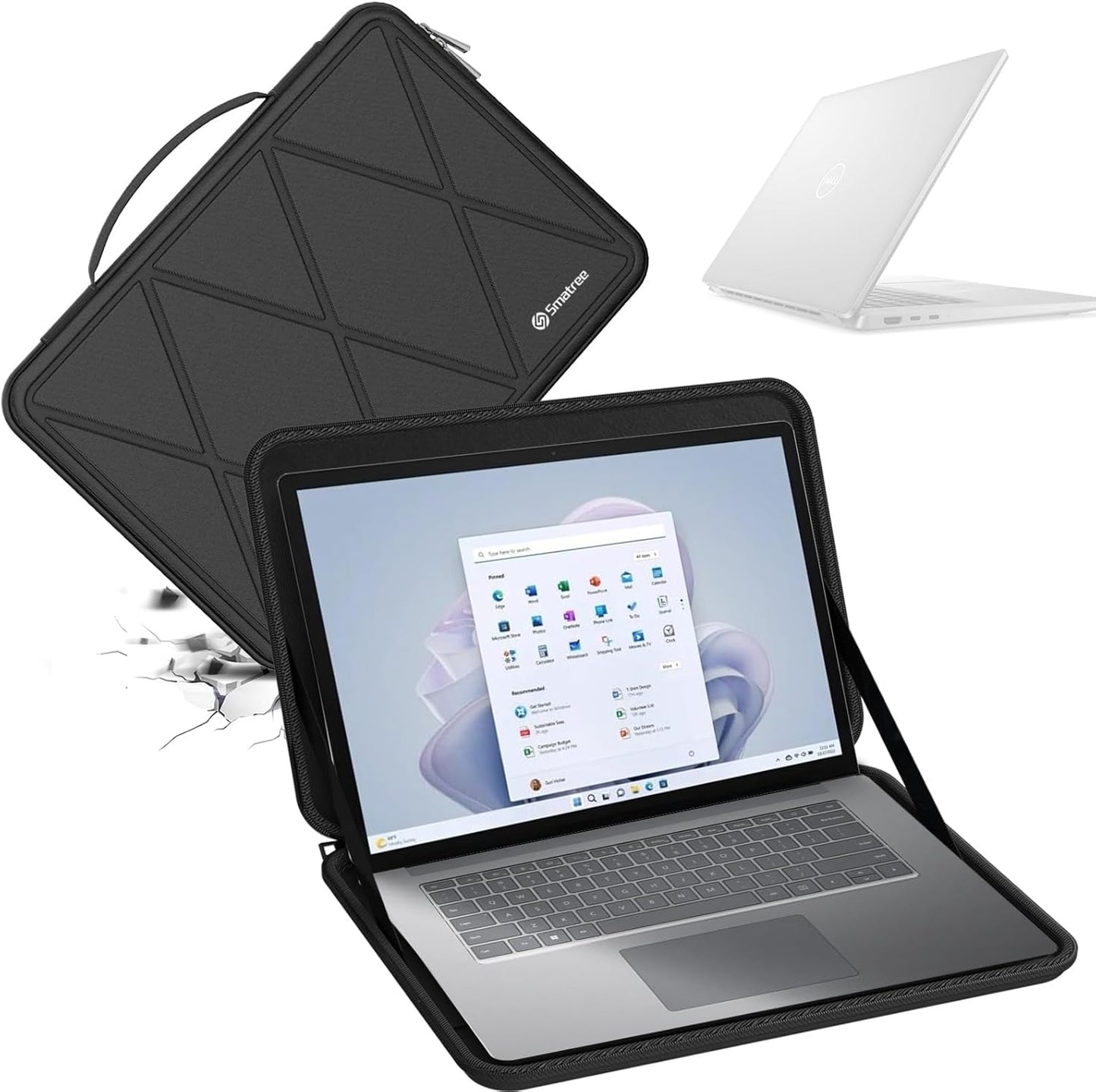 Smatree Hard EVA Protective Sleeve Case Compatible for 14 inch DELL Latitude 7455 Copilot+PC/7450/7400/7410/7420/7440 or 2-in-1 Laptop Notebook Bag (Not Fit with Inspiron 14 Plus 7440!) (X8042T)