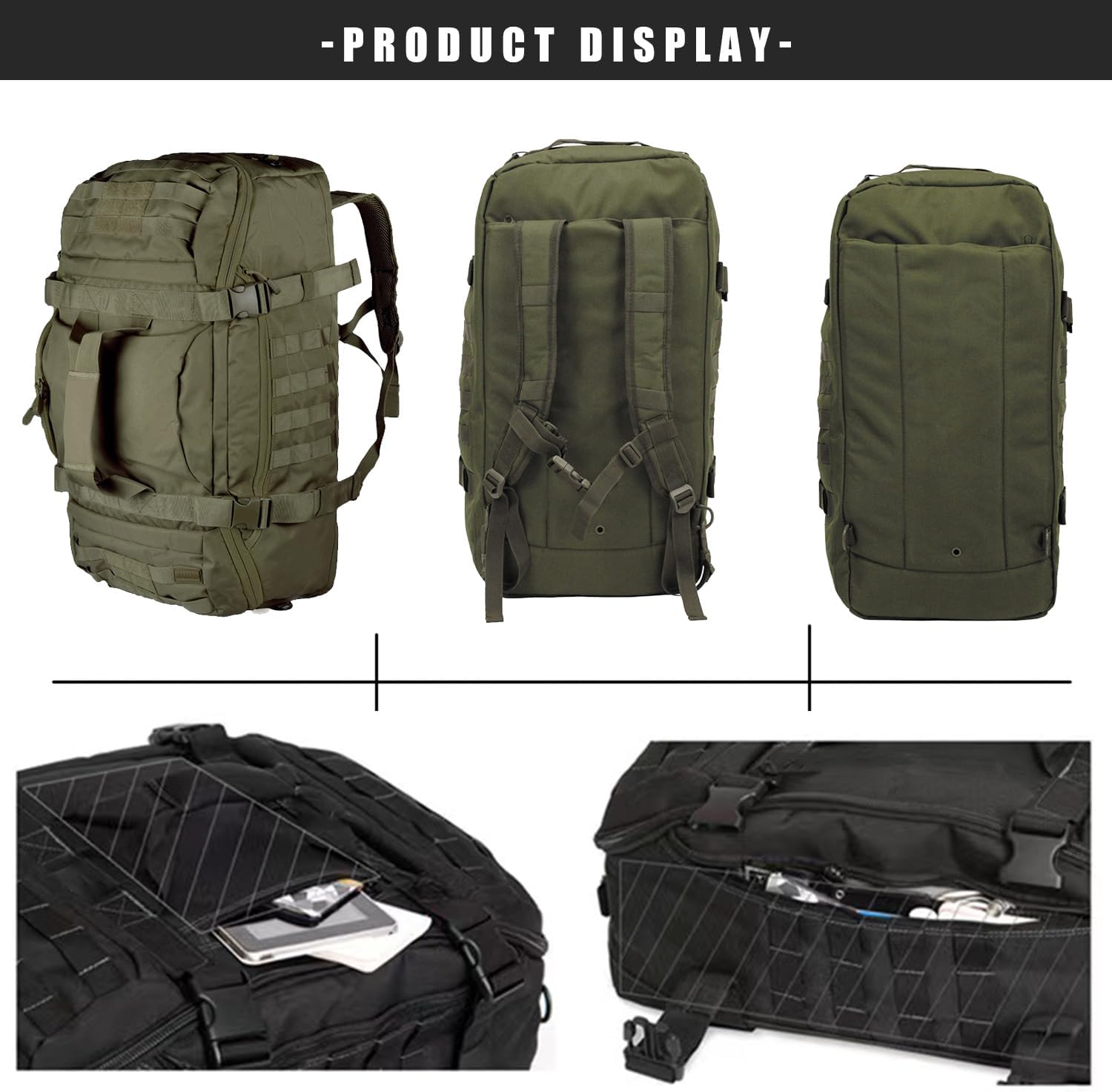 Gym Bag Duffle Bags Backpack - Travel Weekender Bag for Men Women Workout Bag for