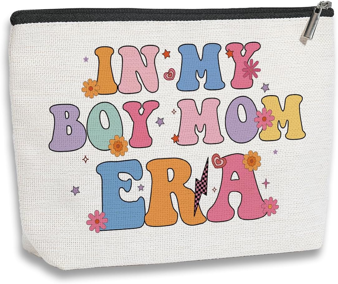 Boy Mom Gifts In My Boy Mom Era Makeup Bag New Mom Gifts Best Mom Gifts Birthday Mothers Day Valentines day Christmas Gift For Moms Expecting Mom Mama Best Mom Ever