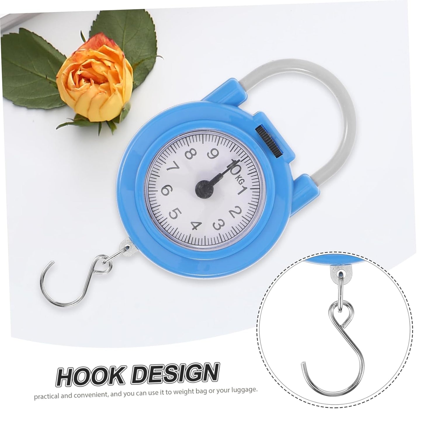 LIFKOME Travel Suitcase Scale Handheld Portable Scale Bag Weight Hook for Travel Fishing Hunting Kitchen Mechanical Hanging