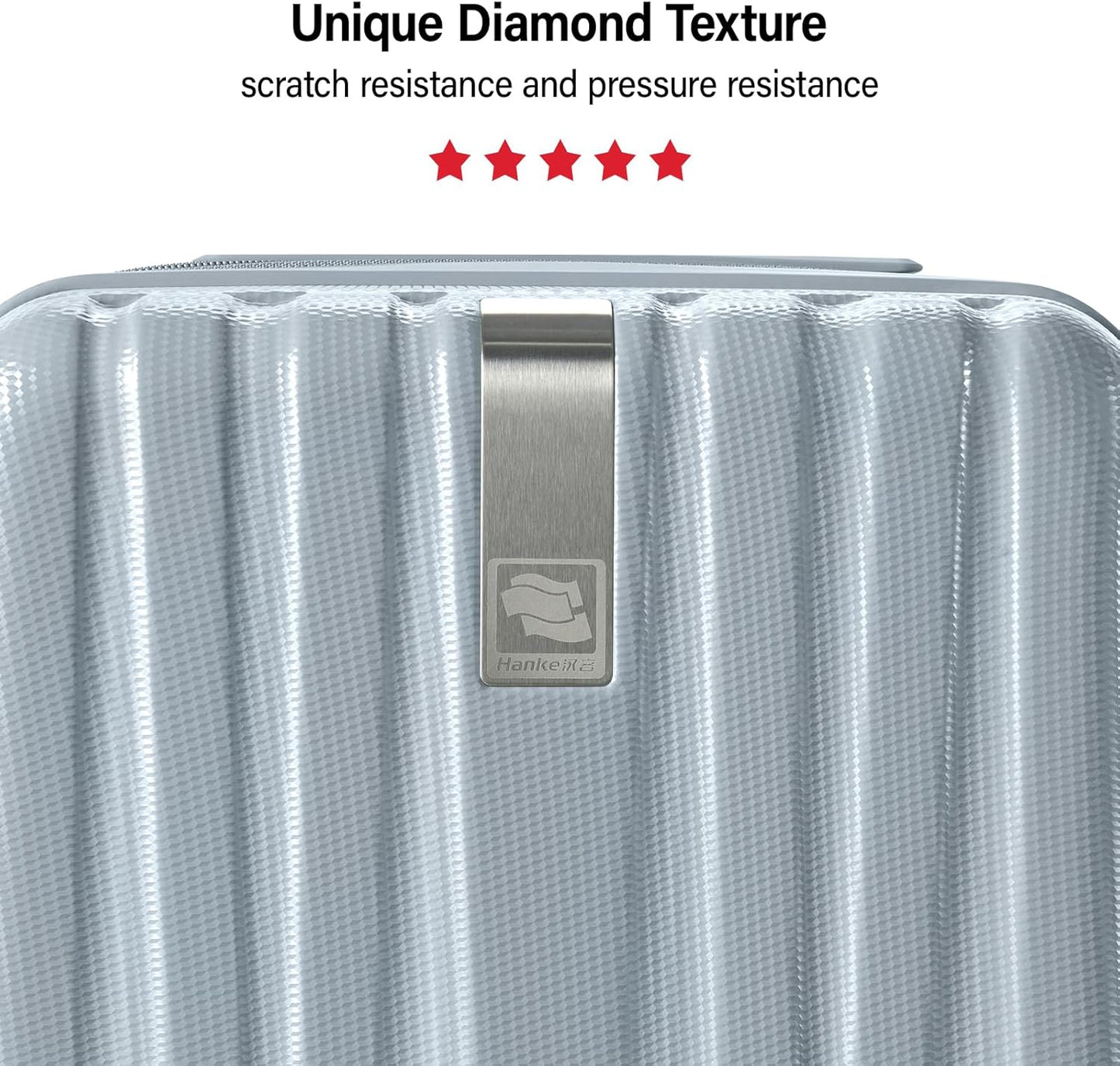Hanke Hardshell Luggage Sets 2 Piece Extra Large Suitcases with Lock,28 Inch Luggage with Spinner Wheels, Travel Suitcase for Women Men 20 29Inch,Grey