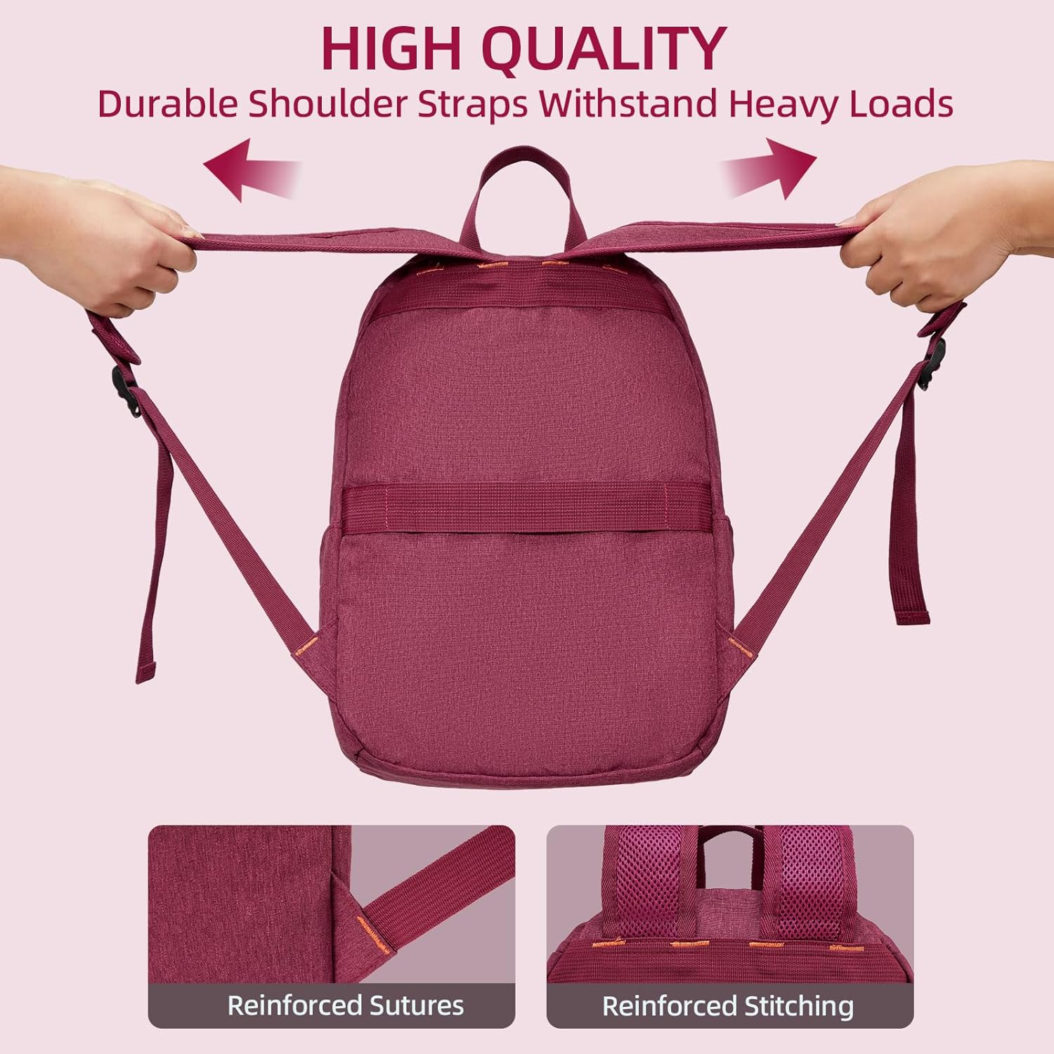 OMOUBOI 14 inch Travel Laptop Backpack for Women Men Teen 20L Weekender Casual Daypacks Airline