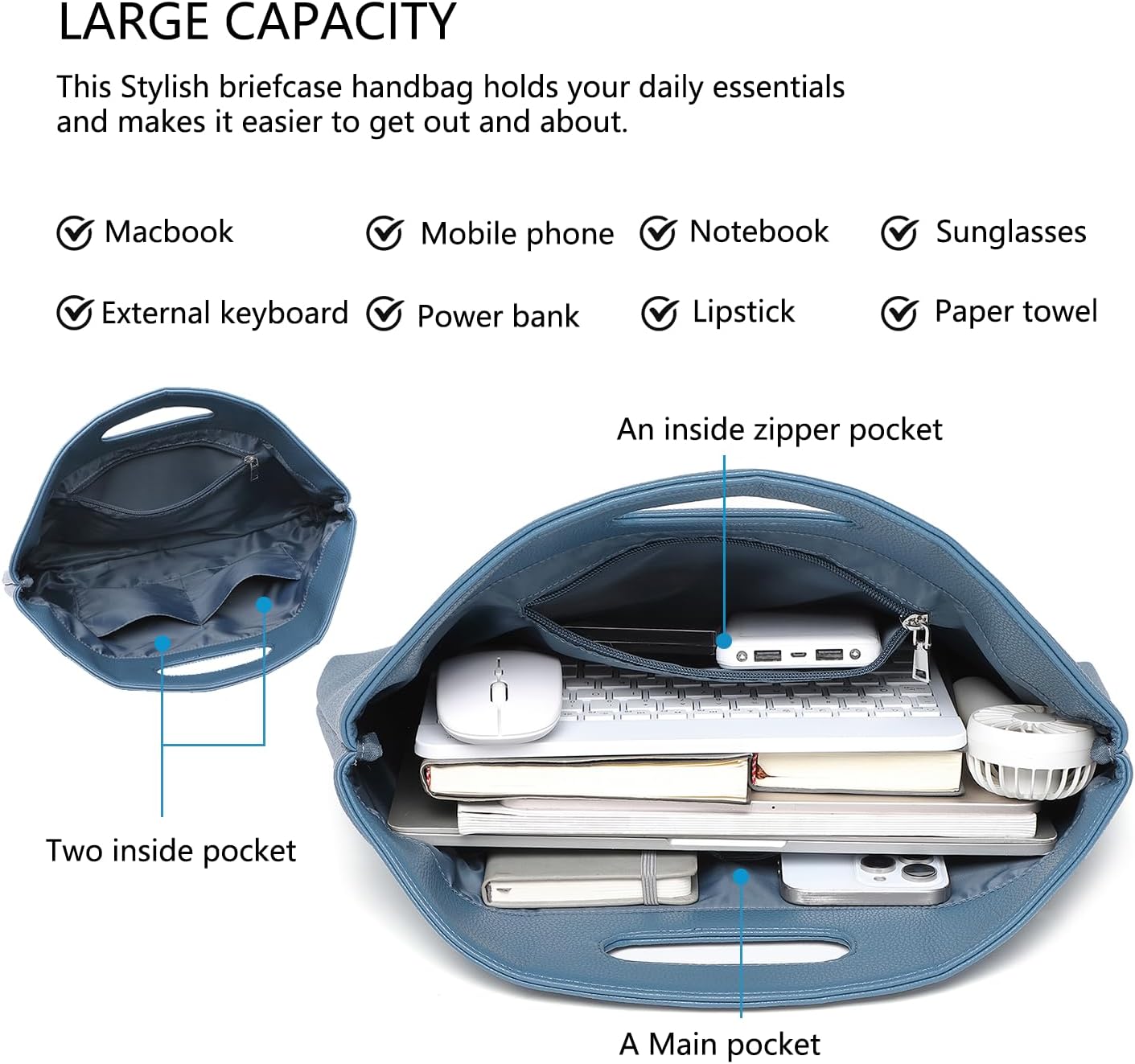 Official Document Computer Bag Stylishly Sleek with Multiple Compartments and Easy to Carry Design