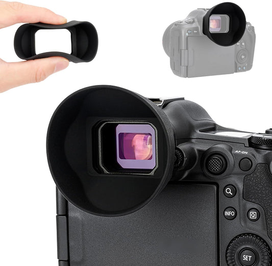 Extra Large EOS R5 Mark II Eyecup, Round Soft Silicon R5II Eye Cup Eyepiece Viewfinder Eyeshade Cover Special Designed for Canon EOS R5 Mark II Camera Replaces Canon ER-kE Rubber Eyecup (NOT fits R5)