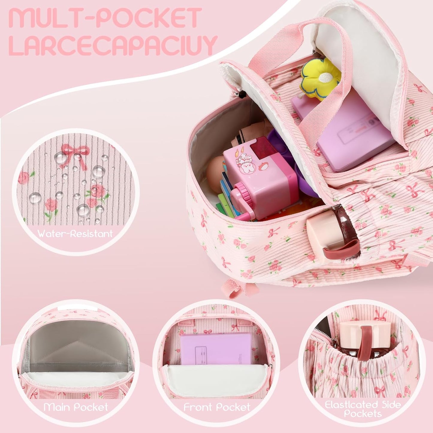 Bluboon Toddler Backpack for Girls Boys 2-4 Cute 12" Preschool Kindergarten Backpacks Kids Daycare Bags School Travel
