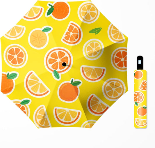 Small Travel Folding Umbrella for Girl, Portable, UV, SunShade, Compact, Automatic, Rain & Wind