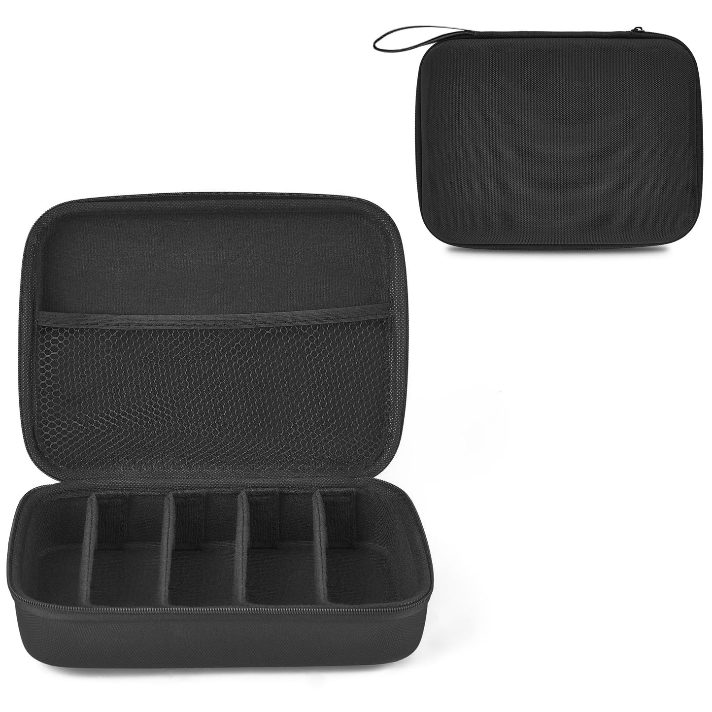 Mkono Travel Sunglasses Case Glass Organizer Multiple Pairs Adjustable Slot
