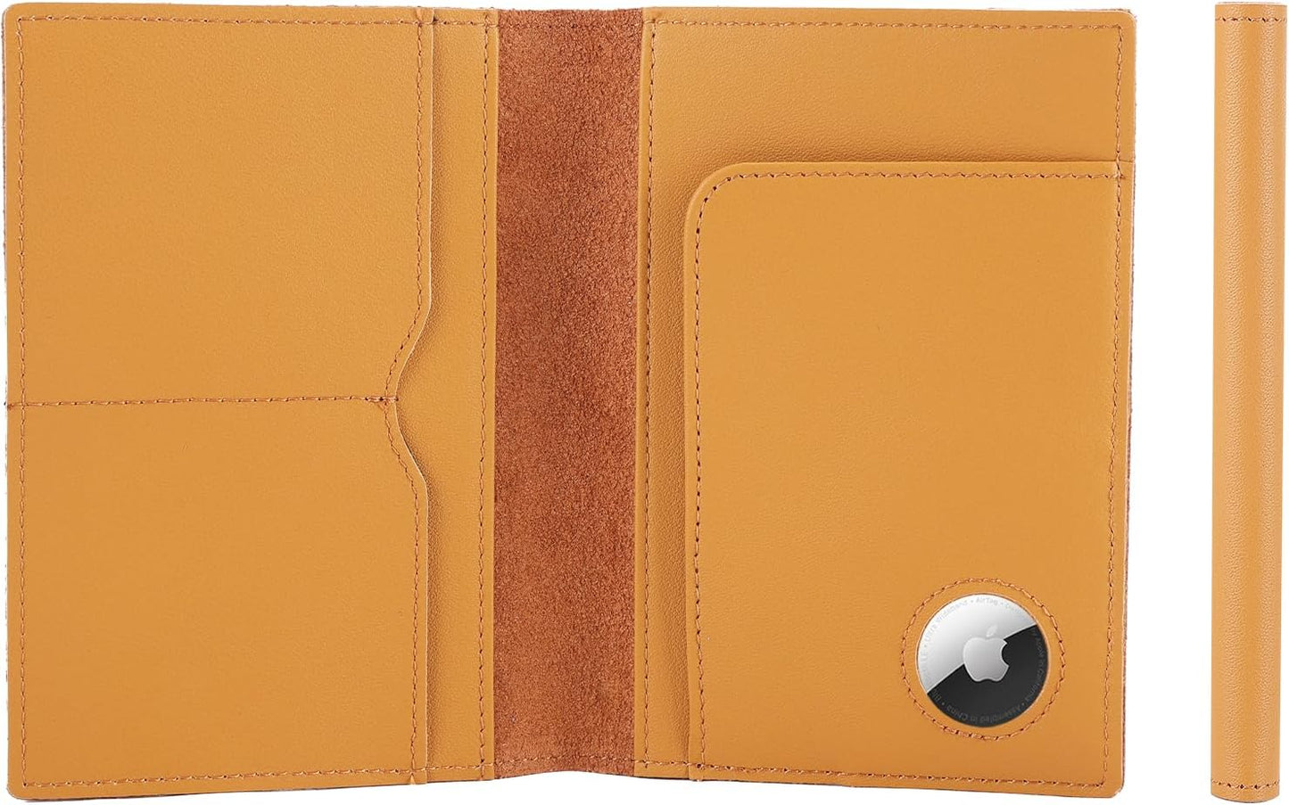 STAR VISTA Albatross Leather Travel Passport Holder, Minimalist Design, Calfskin Leather Case for