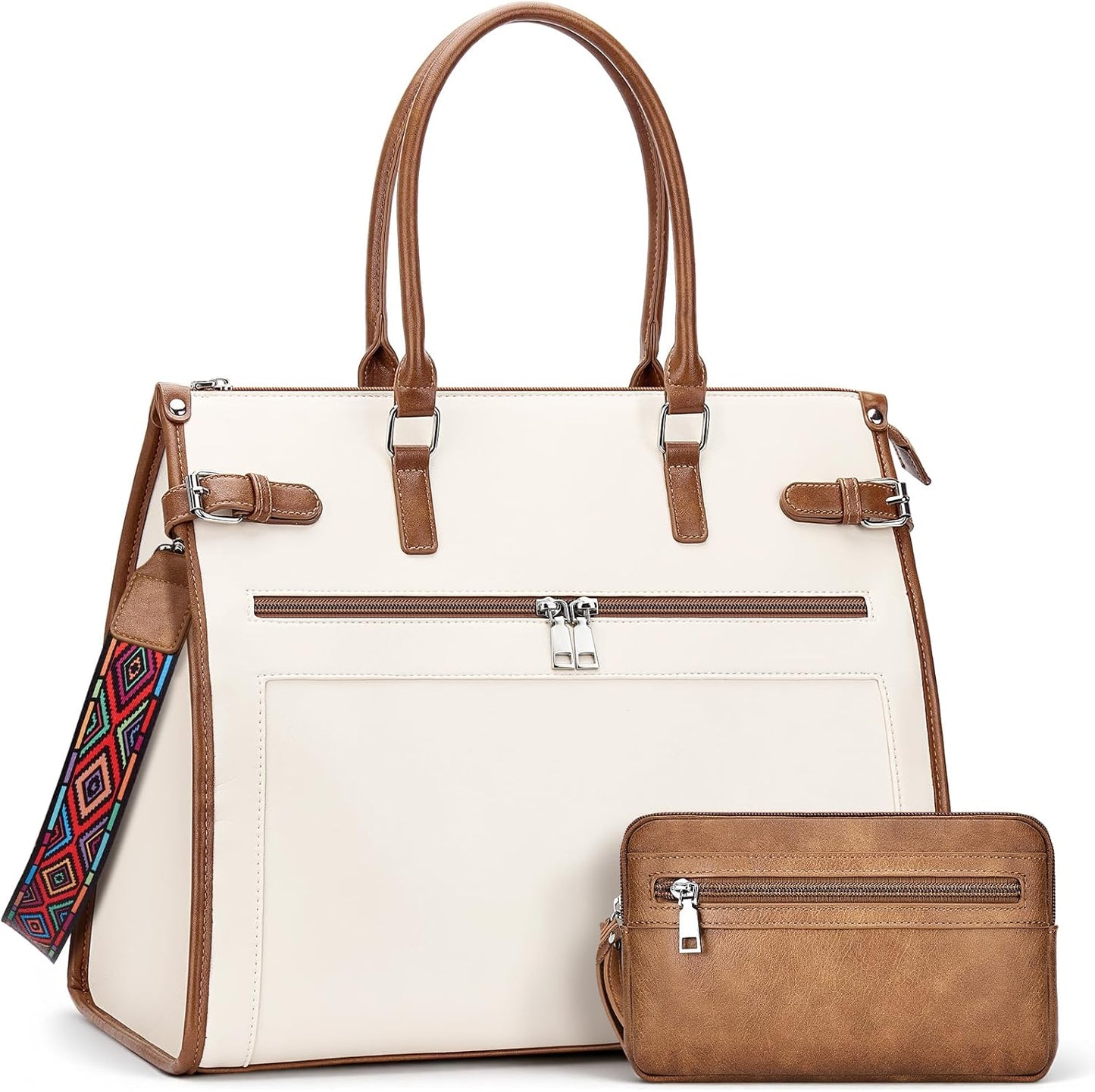 Laptop Tote Bag for Women Briefcase Laptop Purse, 15.6 inch Computer Work Bags with Satchel Purse