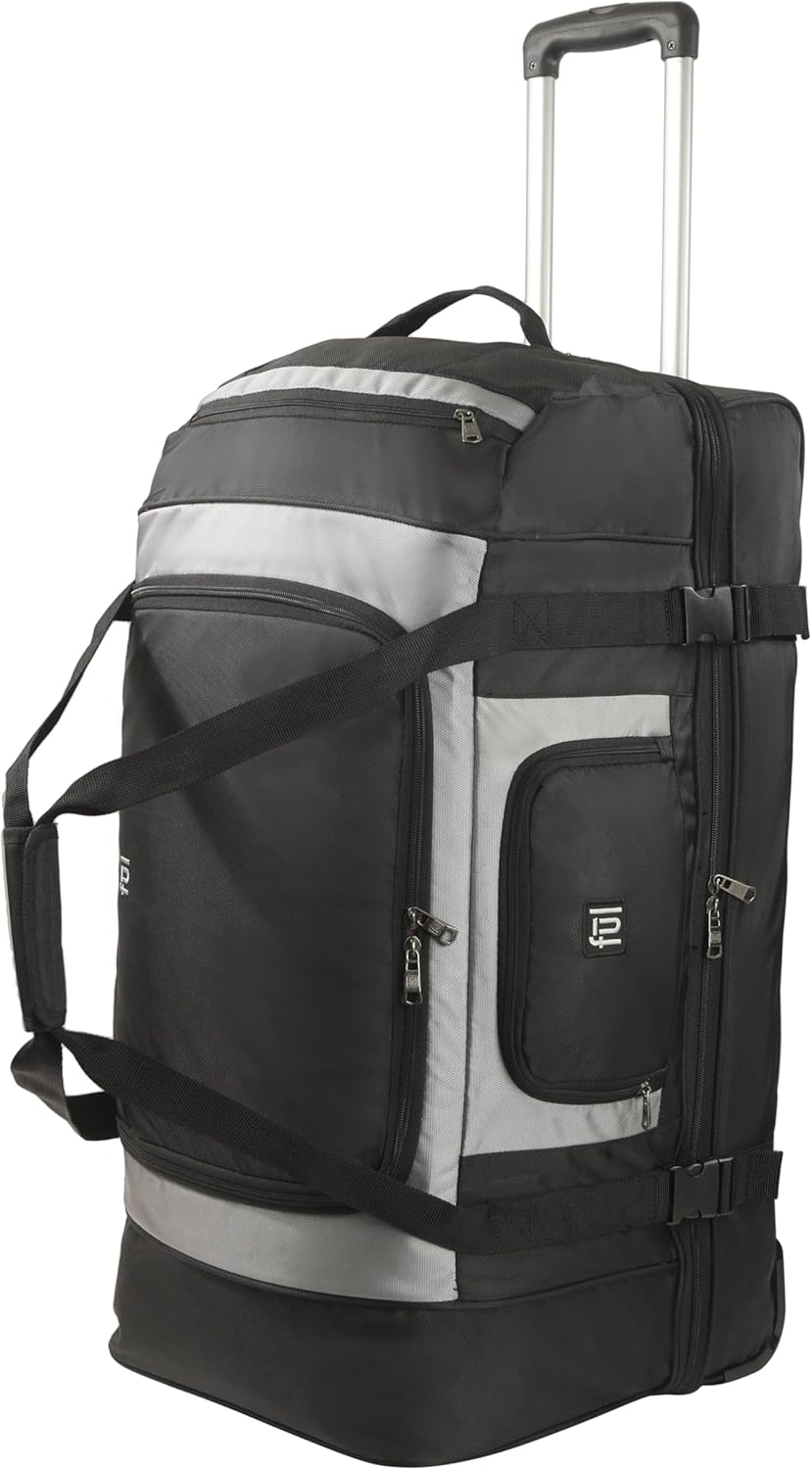 FUL Rig 30 Inch Rolling Duffel Bag, Travel Luggage with Wheels