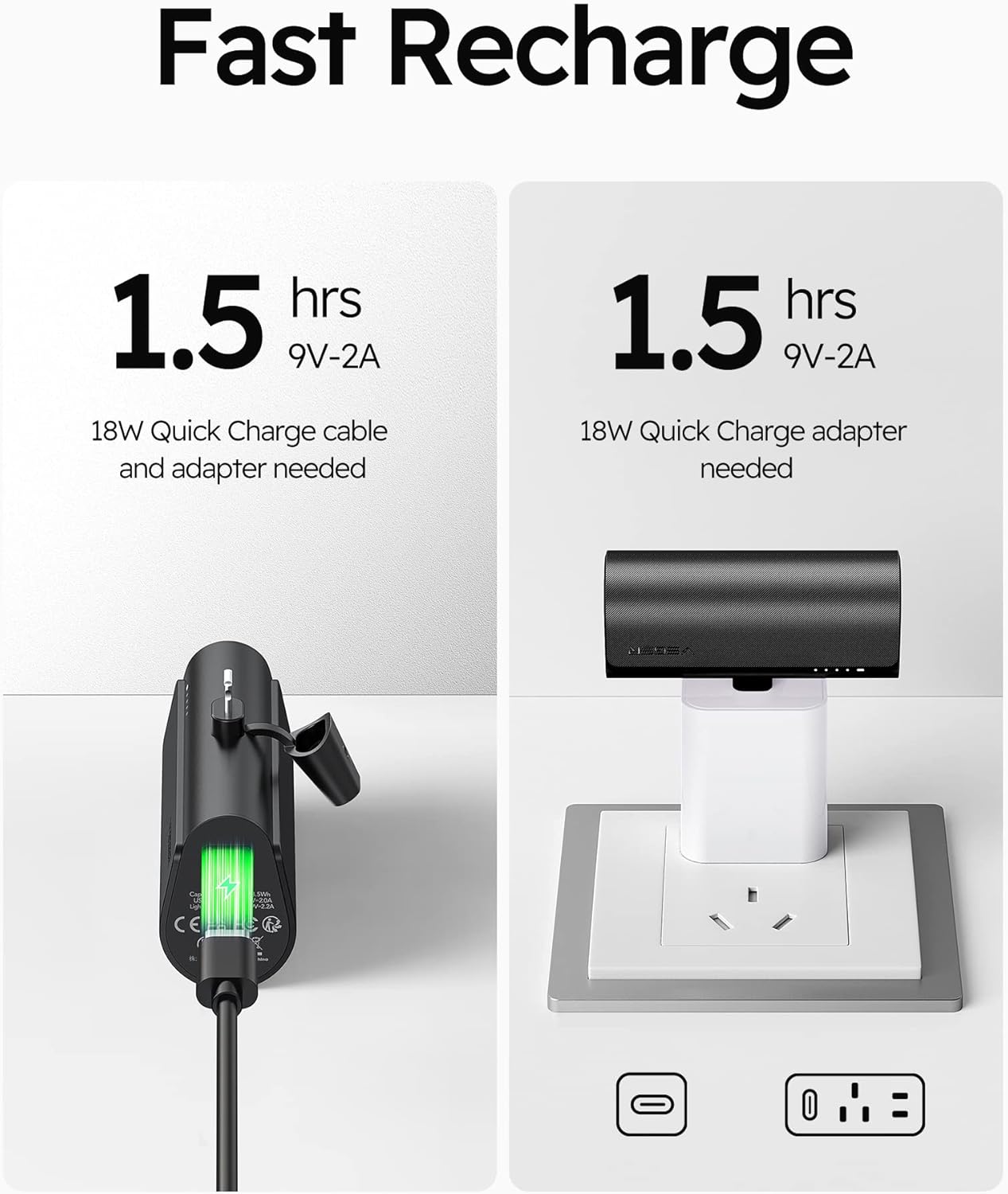 VEGER Portable Charger, USB C Power Bank, 5000mAh Mini Battery Pack Fast Charging 20W Small Charging Bank for iPhone 16/16 Pro/16 Pro Max/15, Samsung Galaxy S25, S24, S23, Note 20, Pixel, Moto, LG