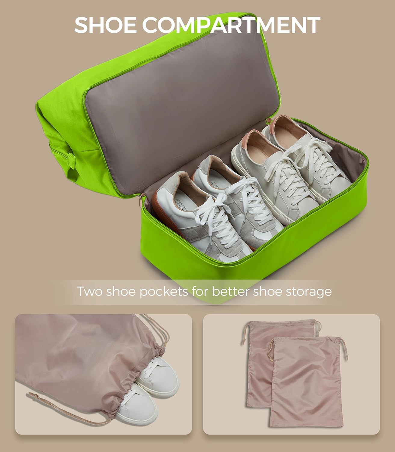 Weekender Bags for Women, Large Travel Duffel Bag with Shoes Compartment, Carry On Overnight Tote Bags with Toiletry Bag