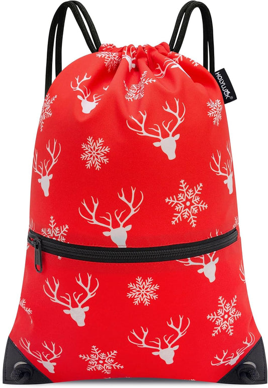 HOLYLUCK Drawstring Backpack Bag Sport Gym Sackpack