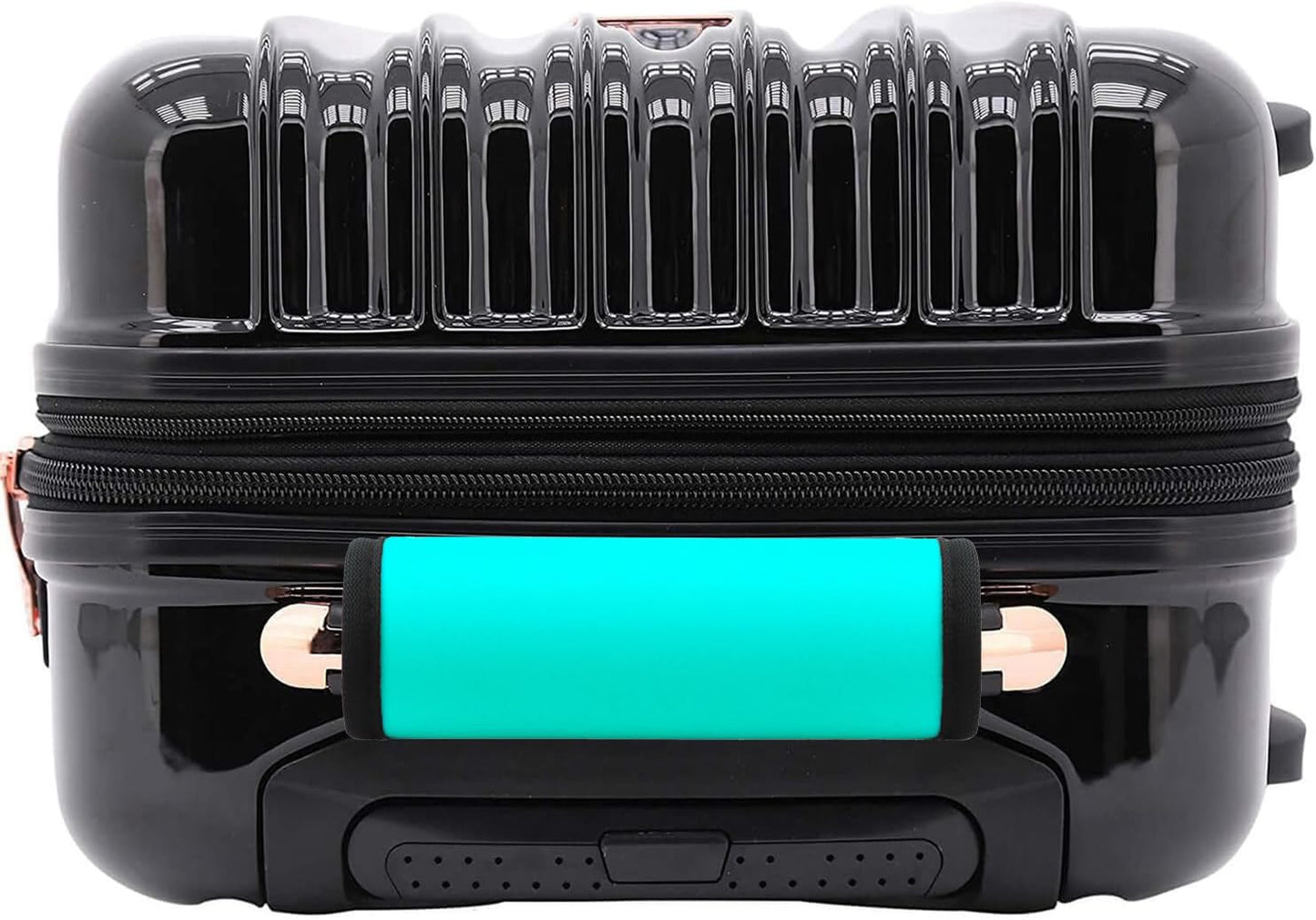 Luggage Handle Wrap 6 Pack-Neoprene Luggage Handle Wraps for Suitcase/Beach Bag/Backpacks Bright Suitcase Identifiers Travel Accessories for Airplane (Aqua)