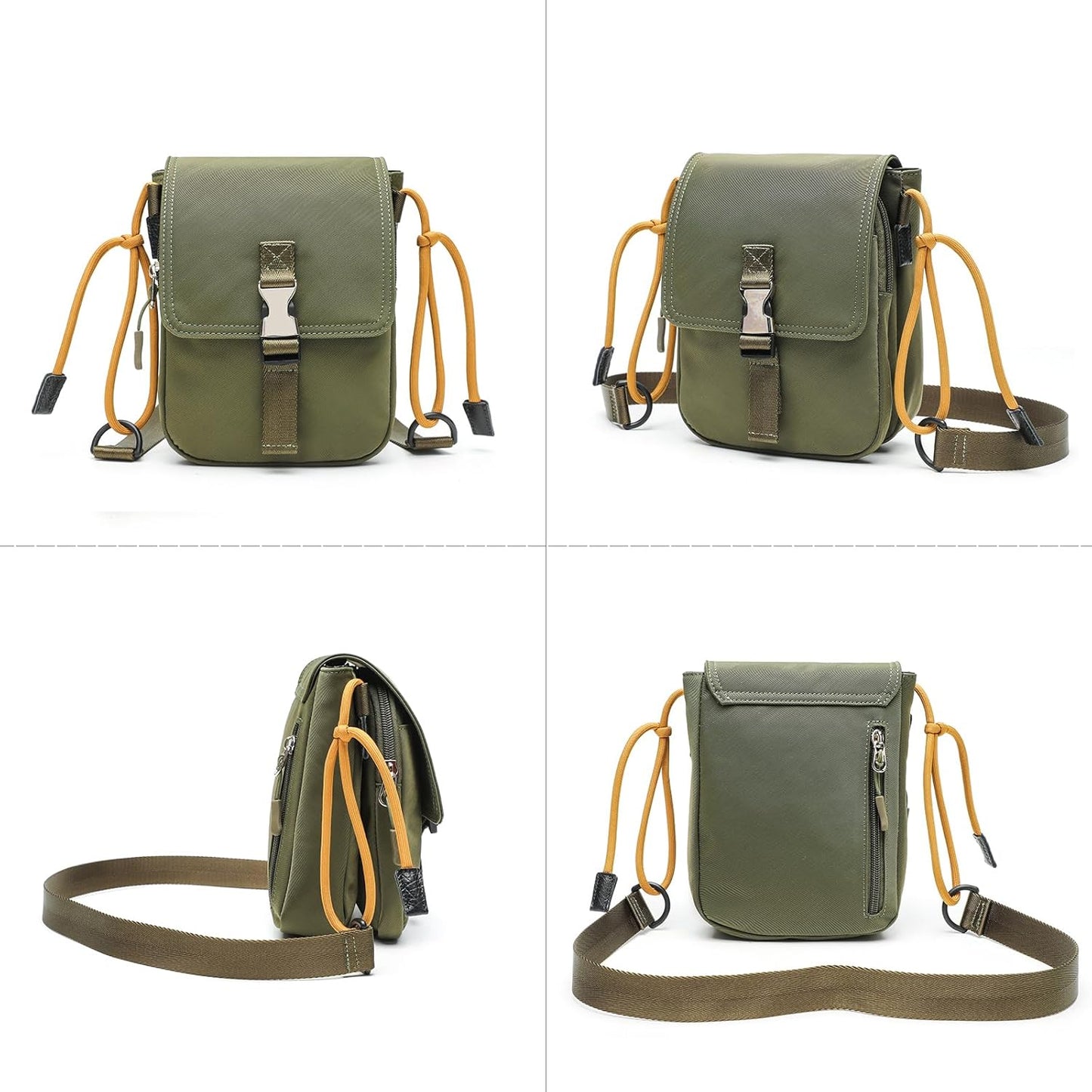 Small Messenger Crossbody bag Shoulder bag for Men Women Sling bag Purse for Work Travel