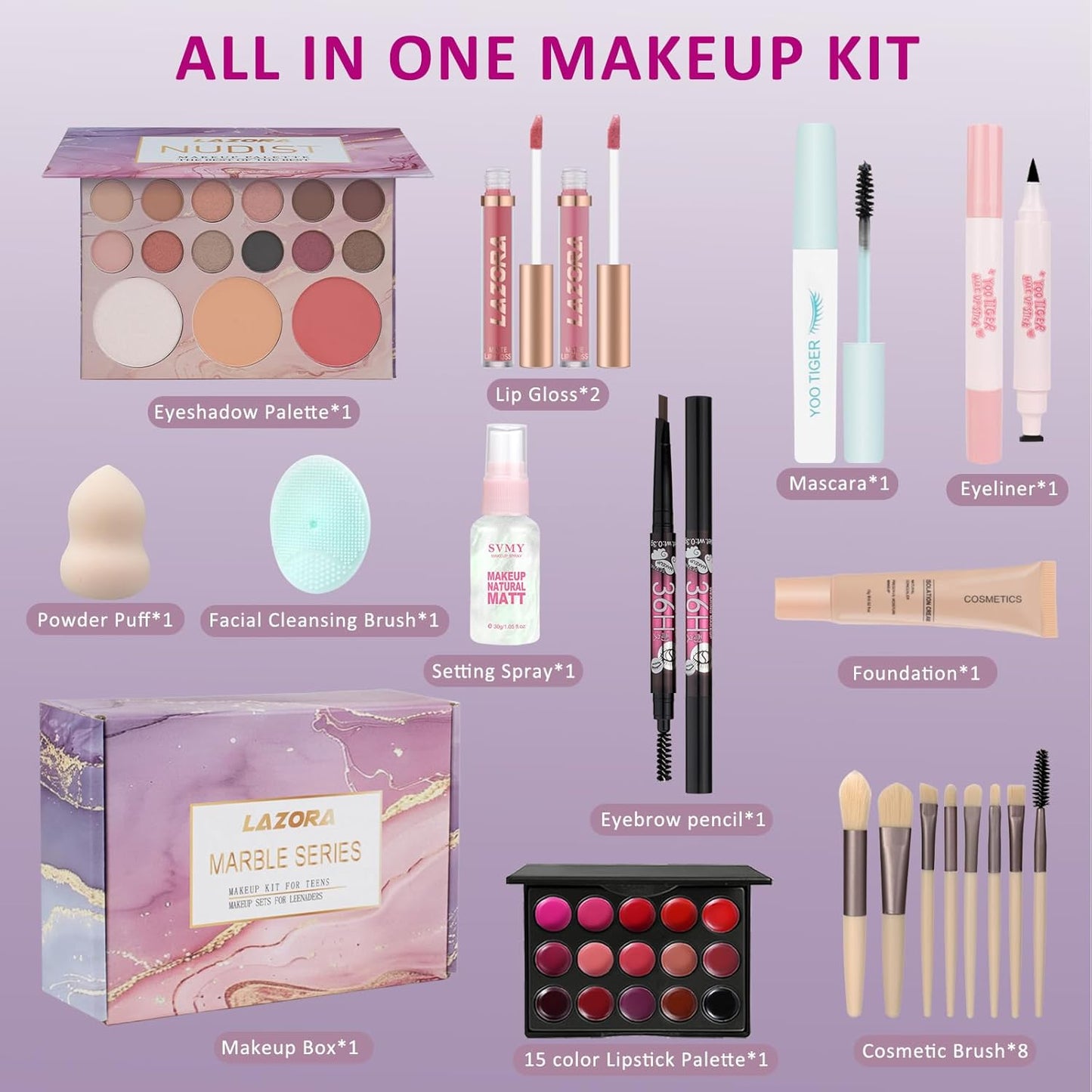 Makeup Kit Makeup Set for Teenagers 14-16 Make up Kit for Girls Teens Make up Sets for Teen Makeup