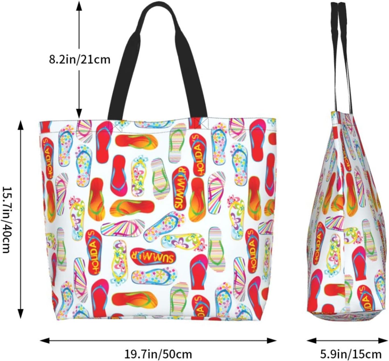 Tote Bag Beach Bag for Women Reusable Grocery Large Shopping Shoulder Bag Travel Handbag