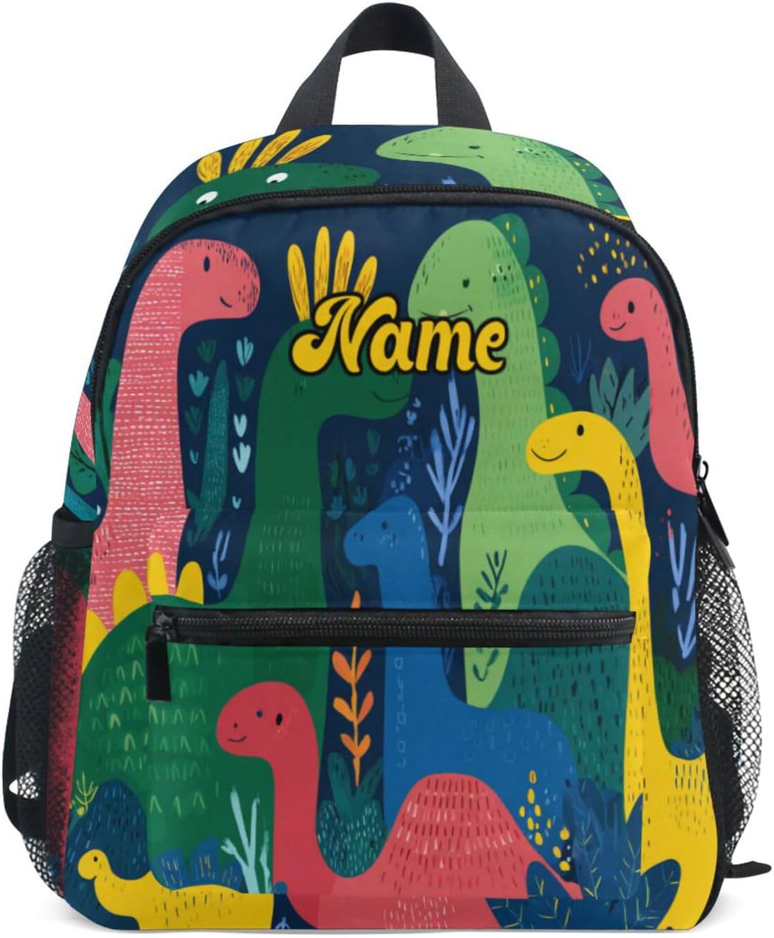 Custom Colorful Dinosaurs Preschool Backpack for Toddler Boy Girl,Personalized Backpack with Name