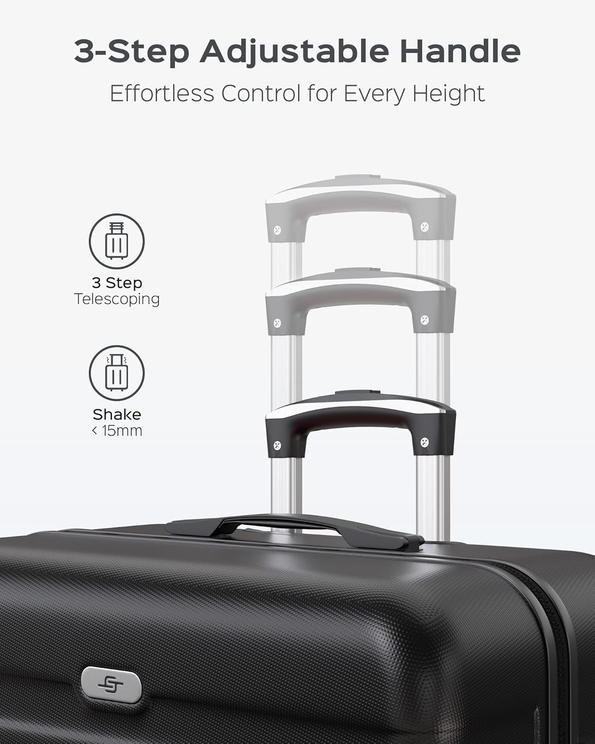 Suitour Luggage Sets 2 piece, Lightweight Luggage Set with Spinner Wheels, 19/27 inch Travel Suitcase Set