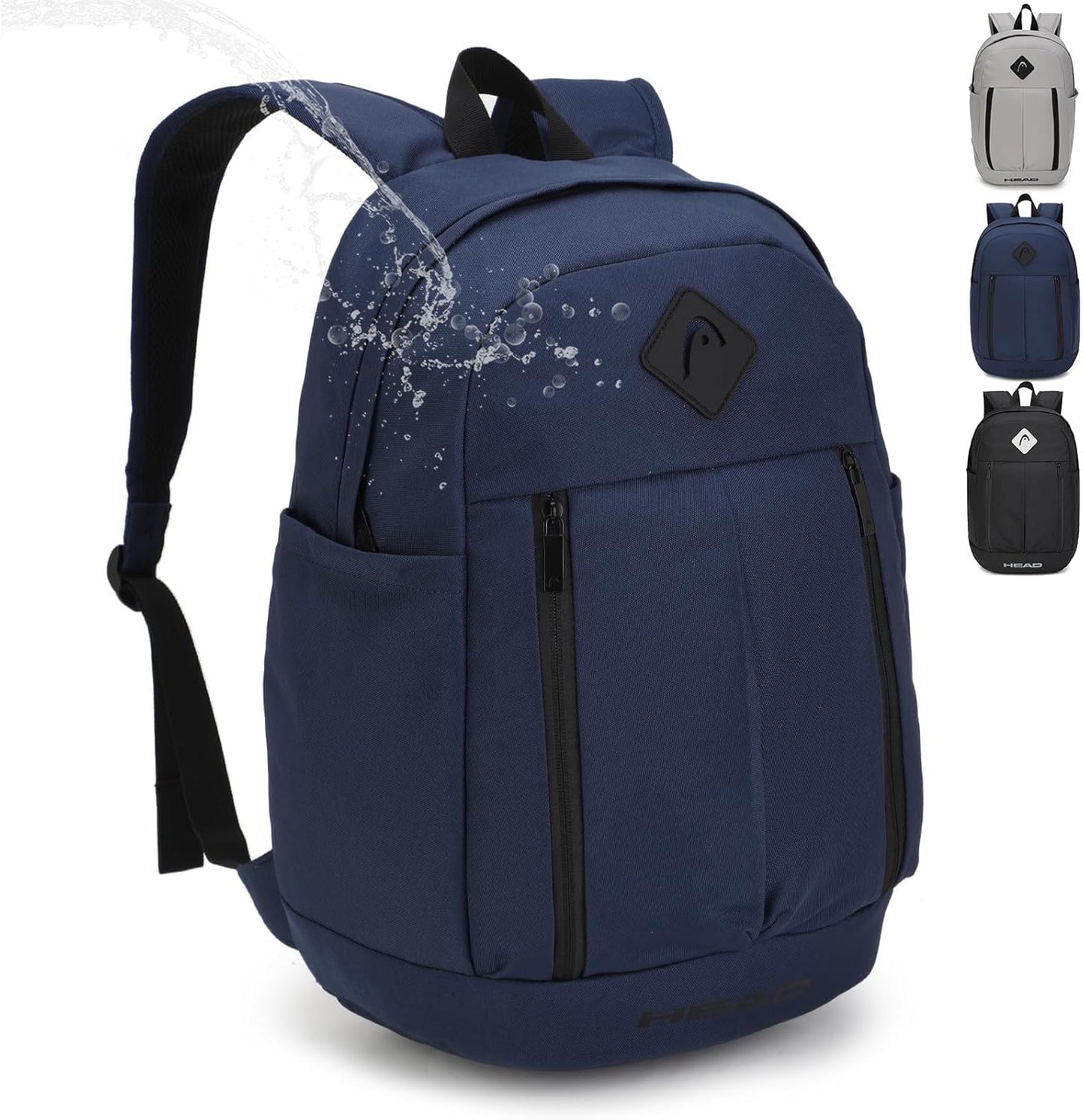HEAD 30L Waterproof Travel Backpack for Men, 15.6 inch Laptop Backpack, Casual Daypack Backpacks for Sport Gym/Workout/College