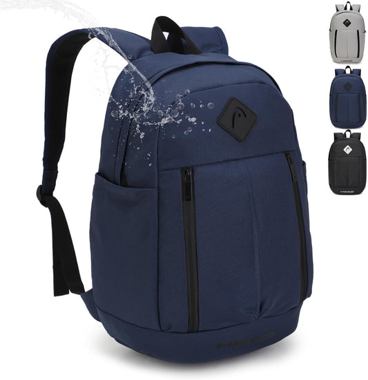 HEAD 30L Waterproof Travel Backpack for Men, 15.6 inch Laptop Backpack, Casual Daypack Backpacks for Sport Gym/Workout/College