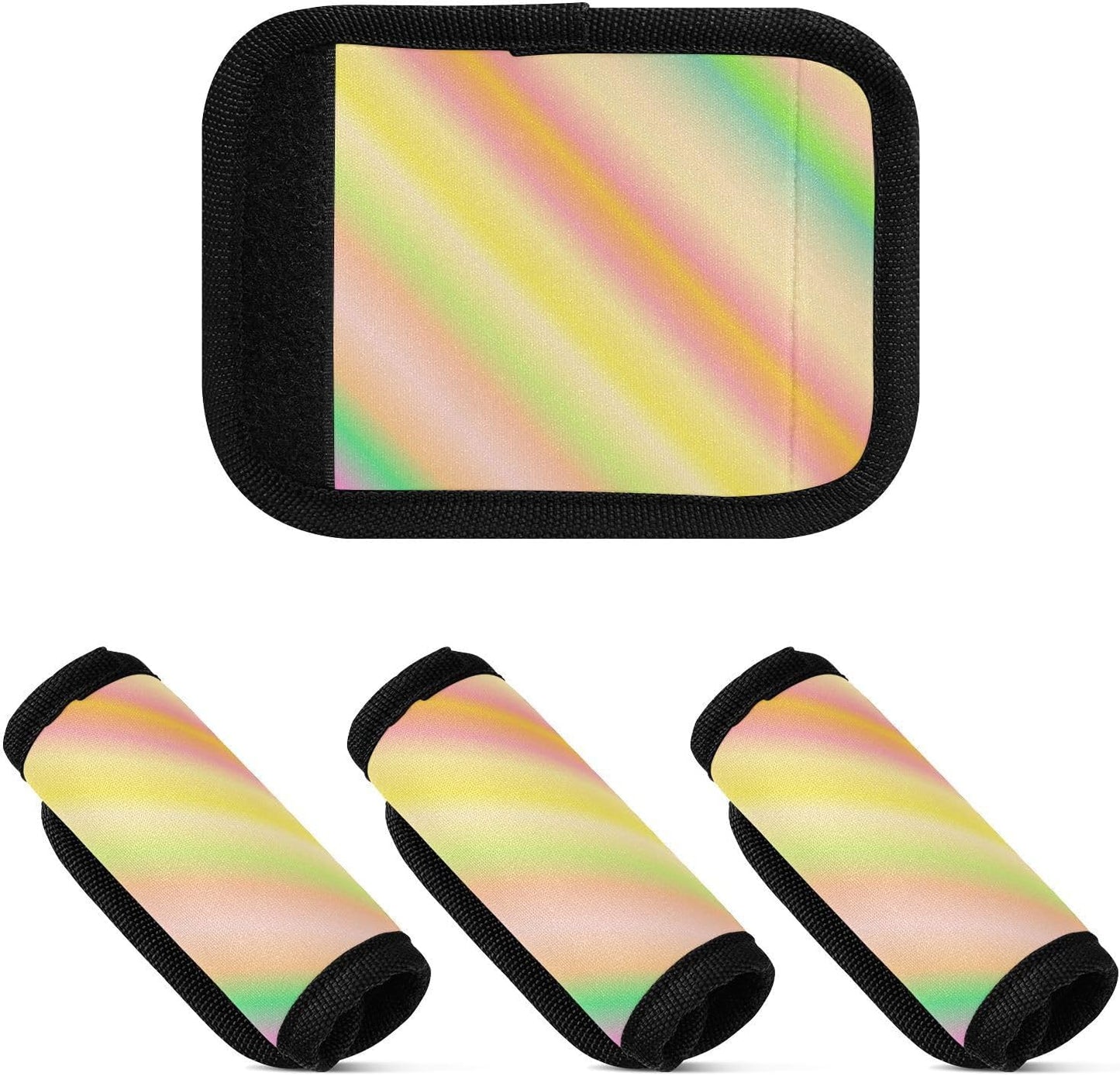 Color Gradient 2 Pack Luggage Handle Wraps Covers for Suitcase Identifiers Bag Tags Travel Accessories
