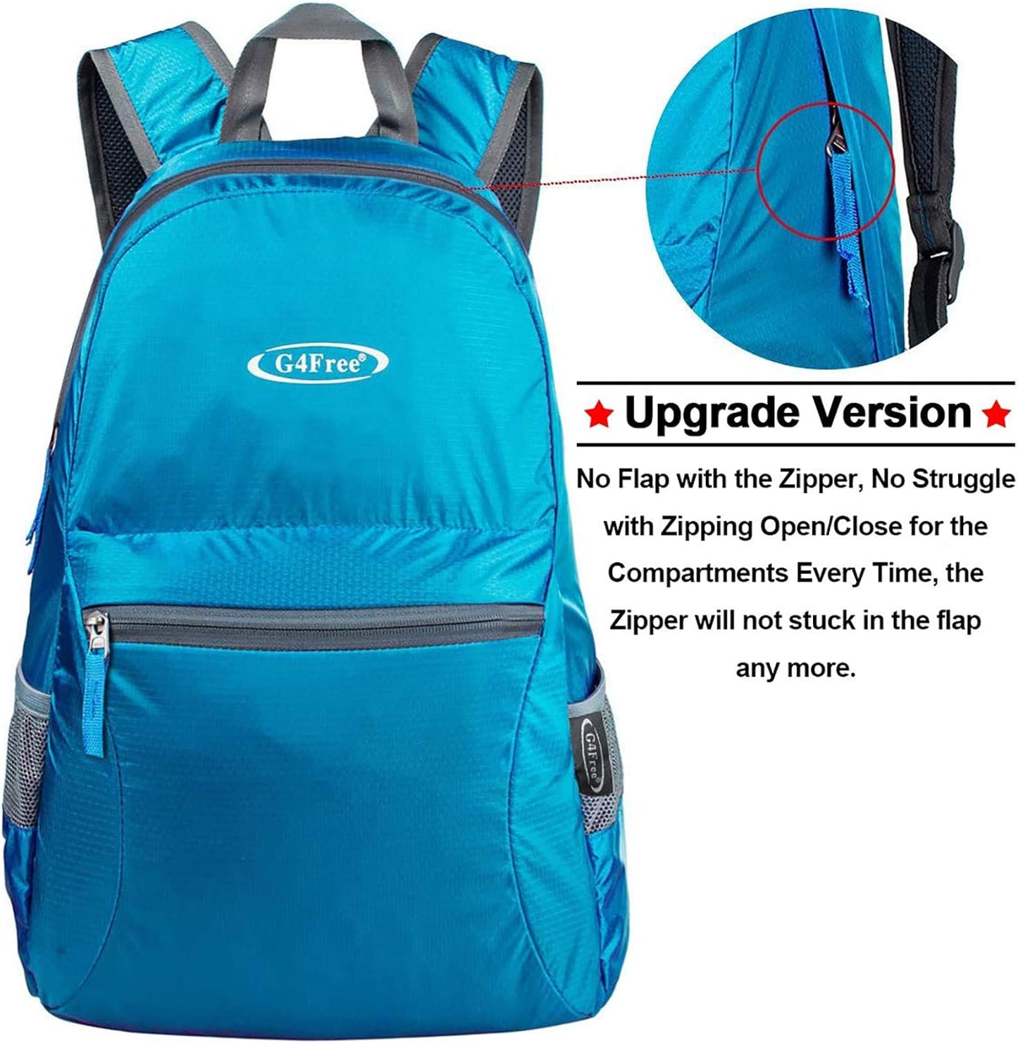 G4Free 20L Lightweight Packable Backpack Travel Hiking Daypack Foldable Backpack for Men Women