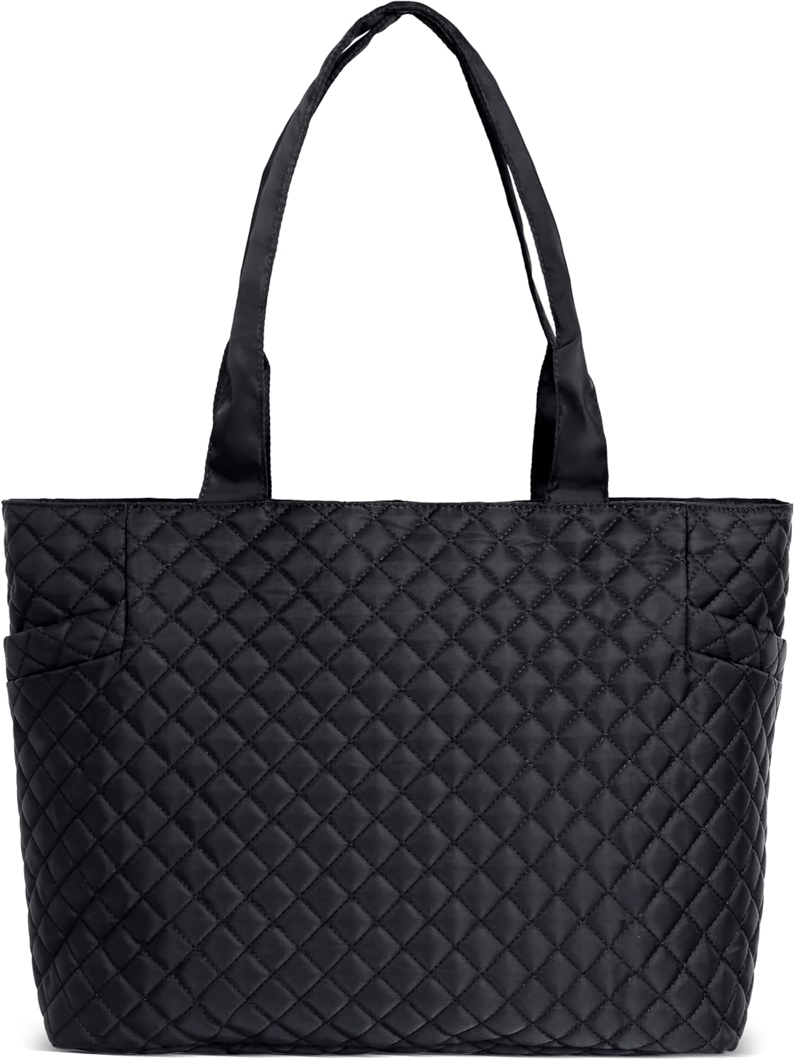 Tote Bag For Women, Lightweight Puffy Tote Bag with Compartments Quilted Shoulder Bag