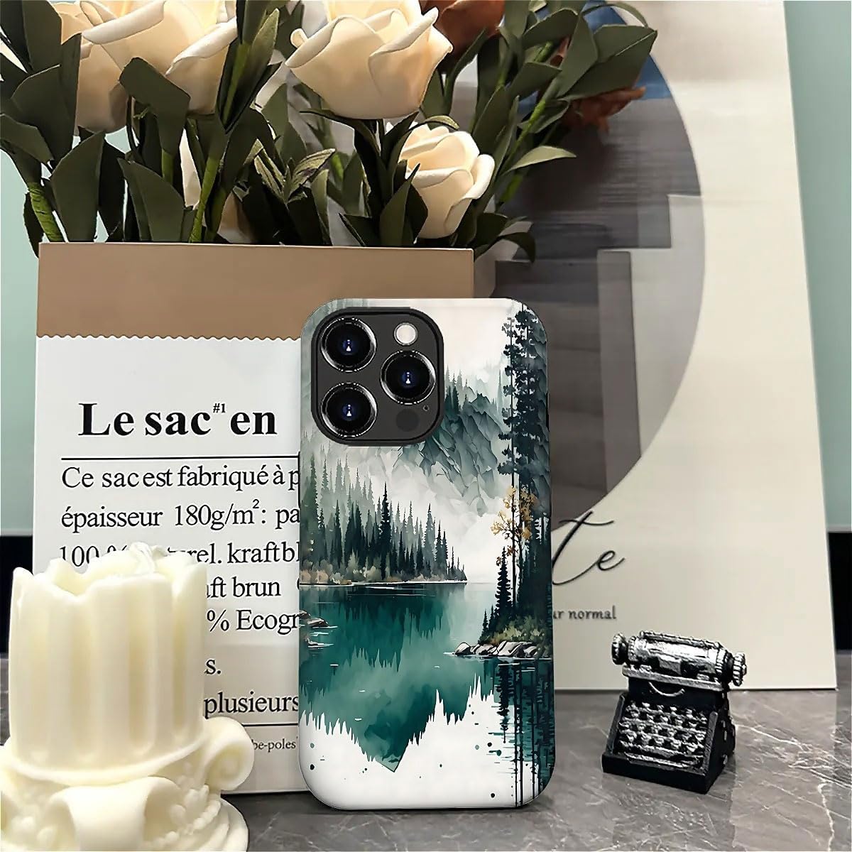 SEized Case Compatible with for iPhone 16 Pro,Mountain Forest Landscape Phone Case for Girl Women Boy Men,Durable Protection Phone Case for iPhone 16 Pro