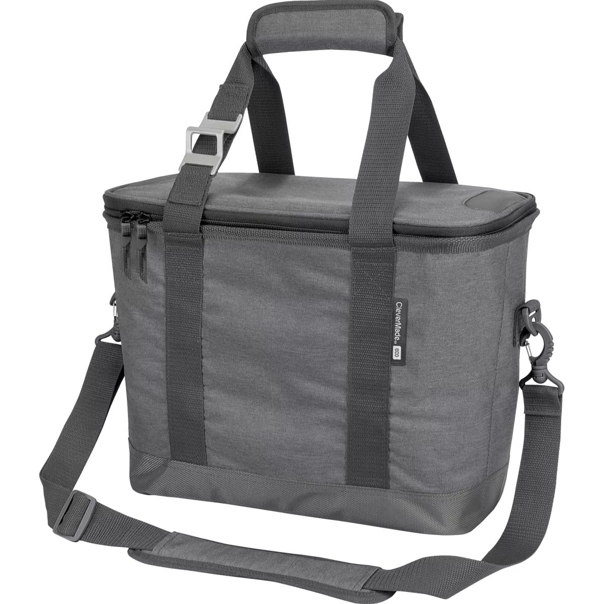 CleverMade Tahoe Collapsible Cooler Bag, Medium Travel Cooler, Gray