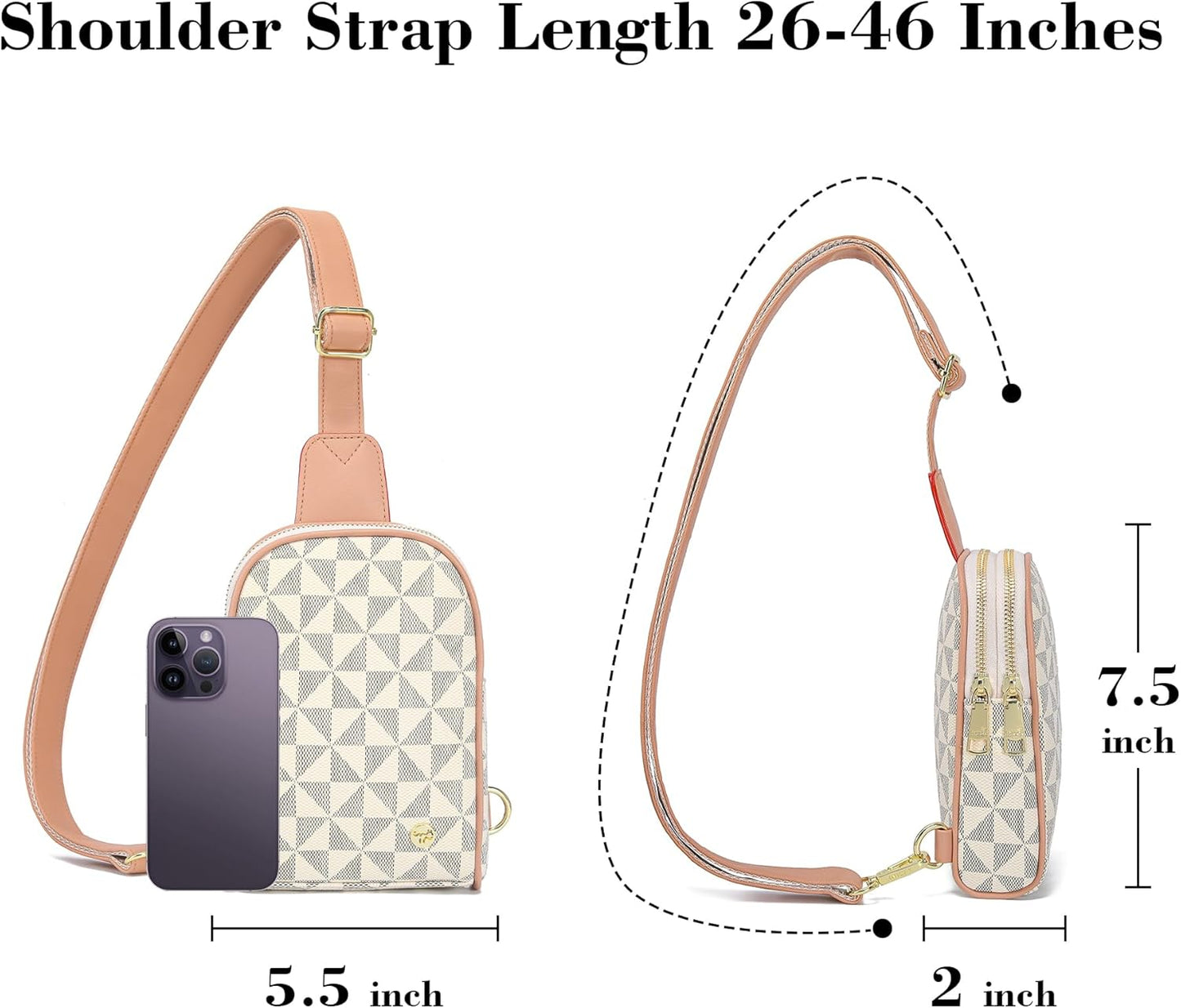 INICAT Travel Small Sling Bag Faux Leather Crossbody Bags Women Cross Body Bag Purses for Woman
