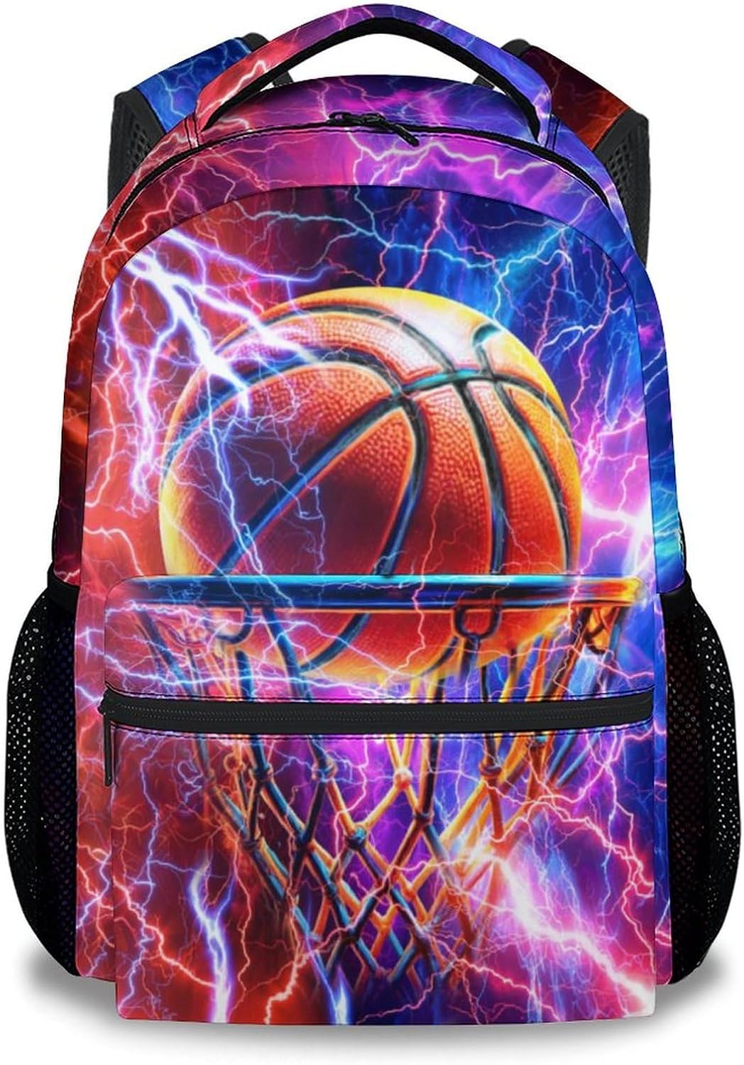 School Backpack for Kids - 17 Inch Basketball Backpacks with Adjustable Straps for Boys - Cool Lightweight Durable Sport Book Bag for Kindergarten