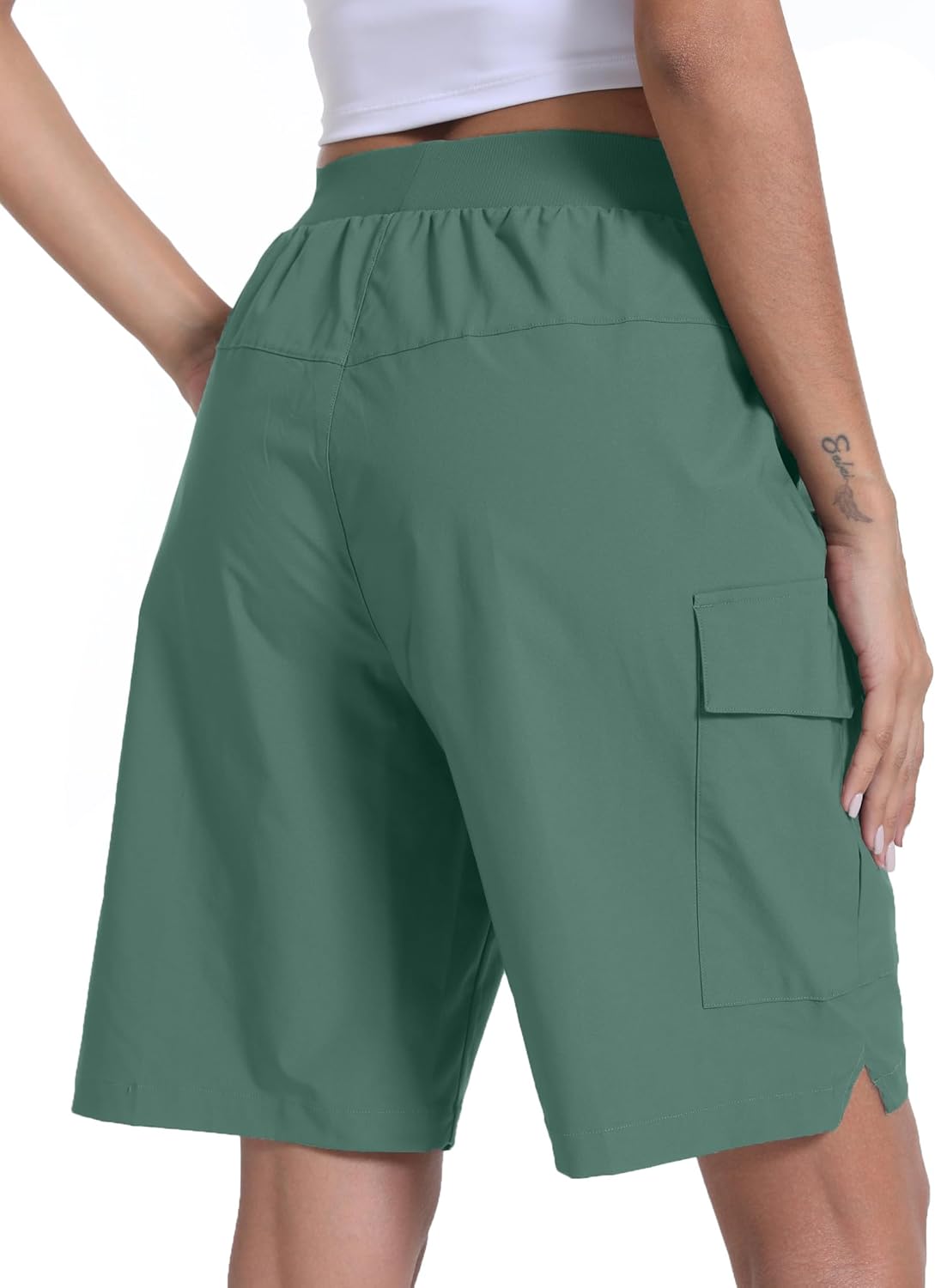 Women's Hiking Cargo Shorts Quick Dry Lightweight Shorts for Travel Athletic