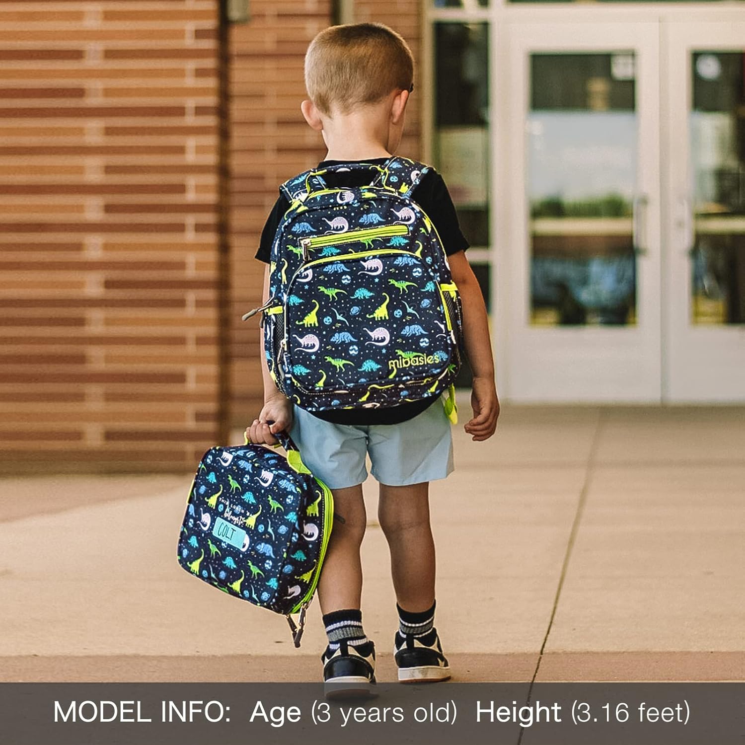 mibasies Toddler Backpack for Boys 2-4: Cute Kids Backpacks Boys - Preschool Kindergarten Backpack