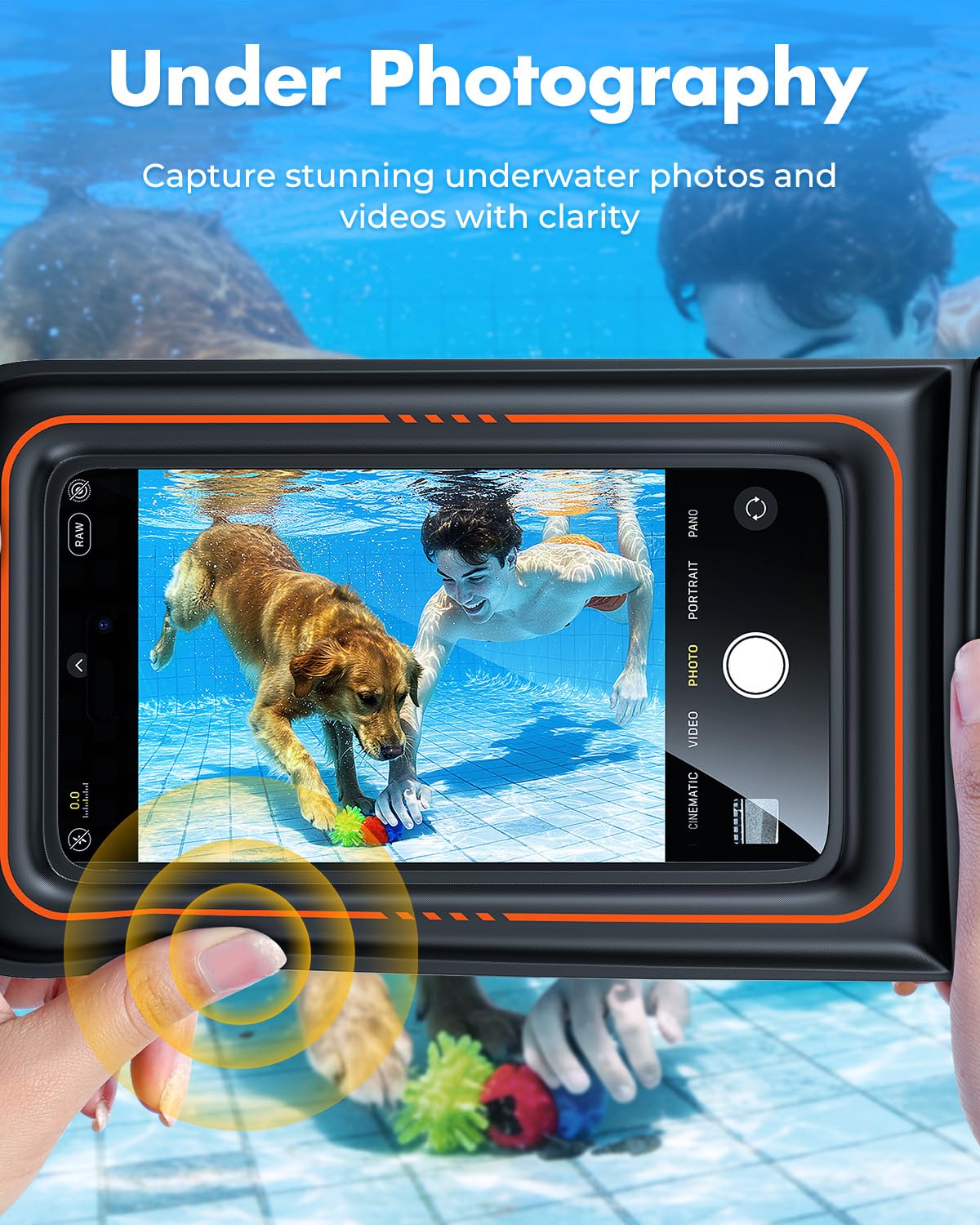 UNBREAKcable Floating Waterproof Phone Pouch 2 Pack, IPX8 Waterproof Phone Case Dry Bag