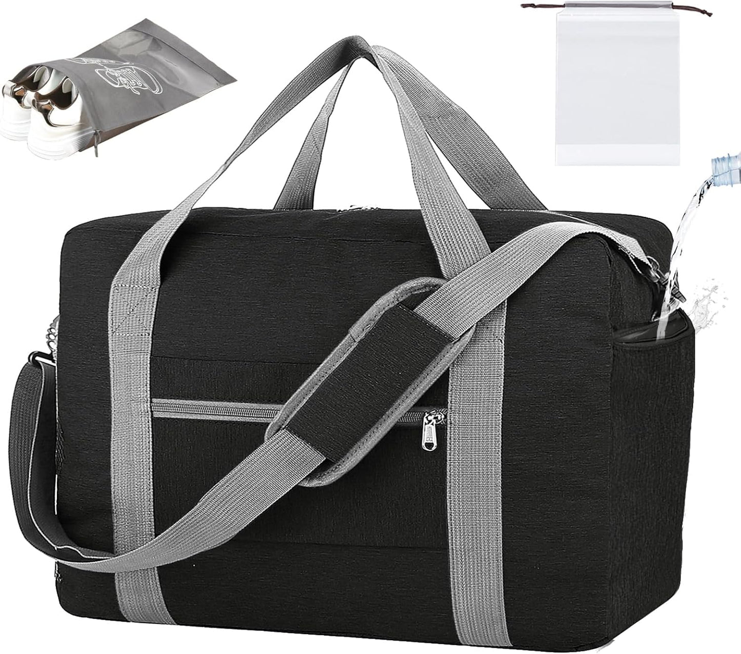 For Spirit Airlines Personal Item Bag 18x14x8 with Wet Pocket Foldable Travel Duffel Bag Underseat Carry on for Men & Women