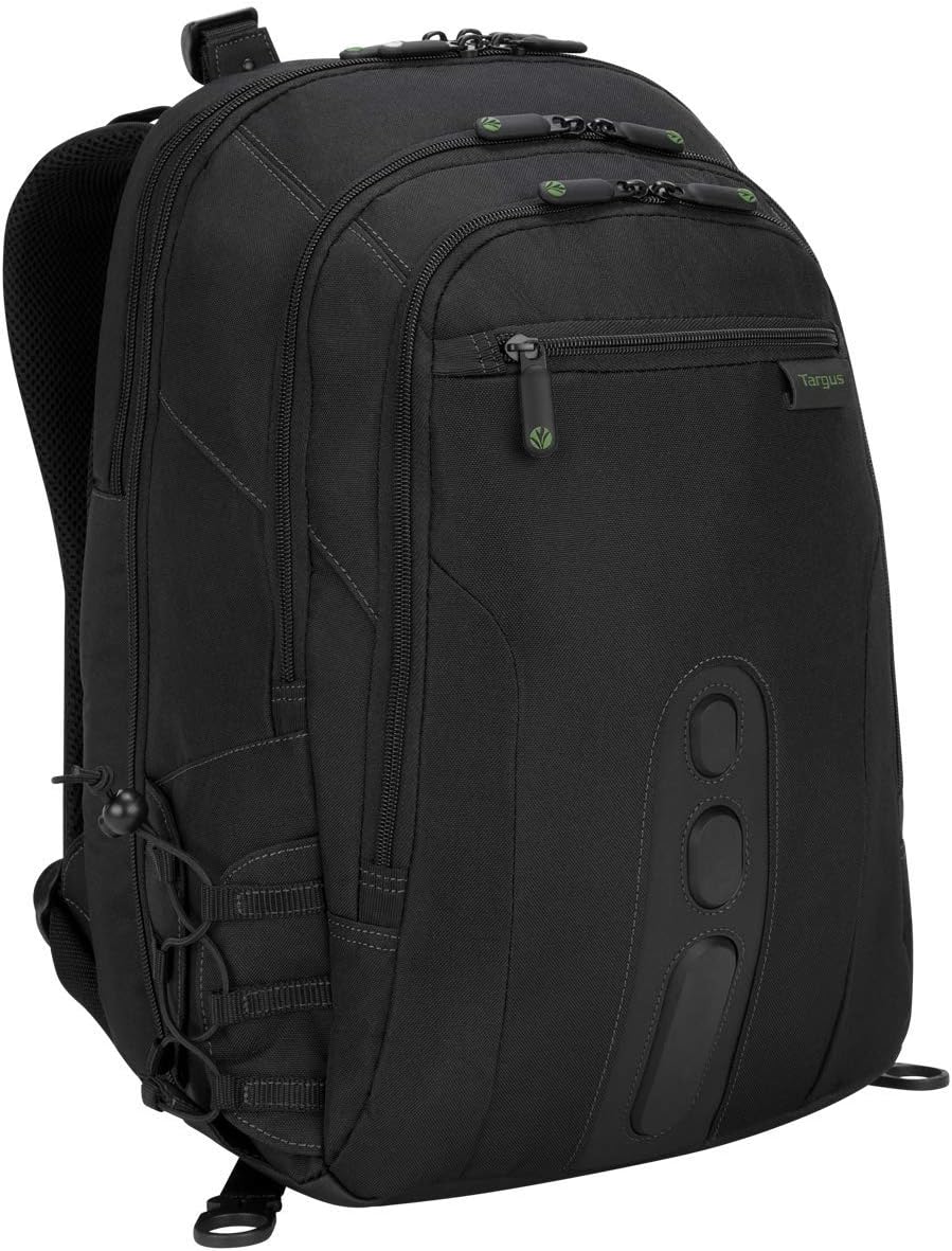 Targus Spruce EcoSmart Travel Laptop Backpack for 15.6 inch Laptops, TSA-Friendly Carry On Backpack Laptop Bag for Work and Travel, Black (TBB013US)
