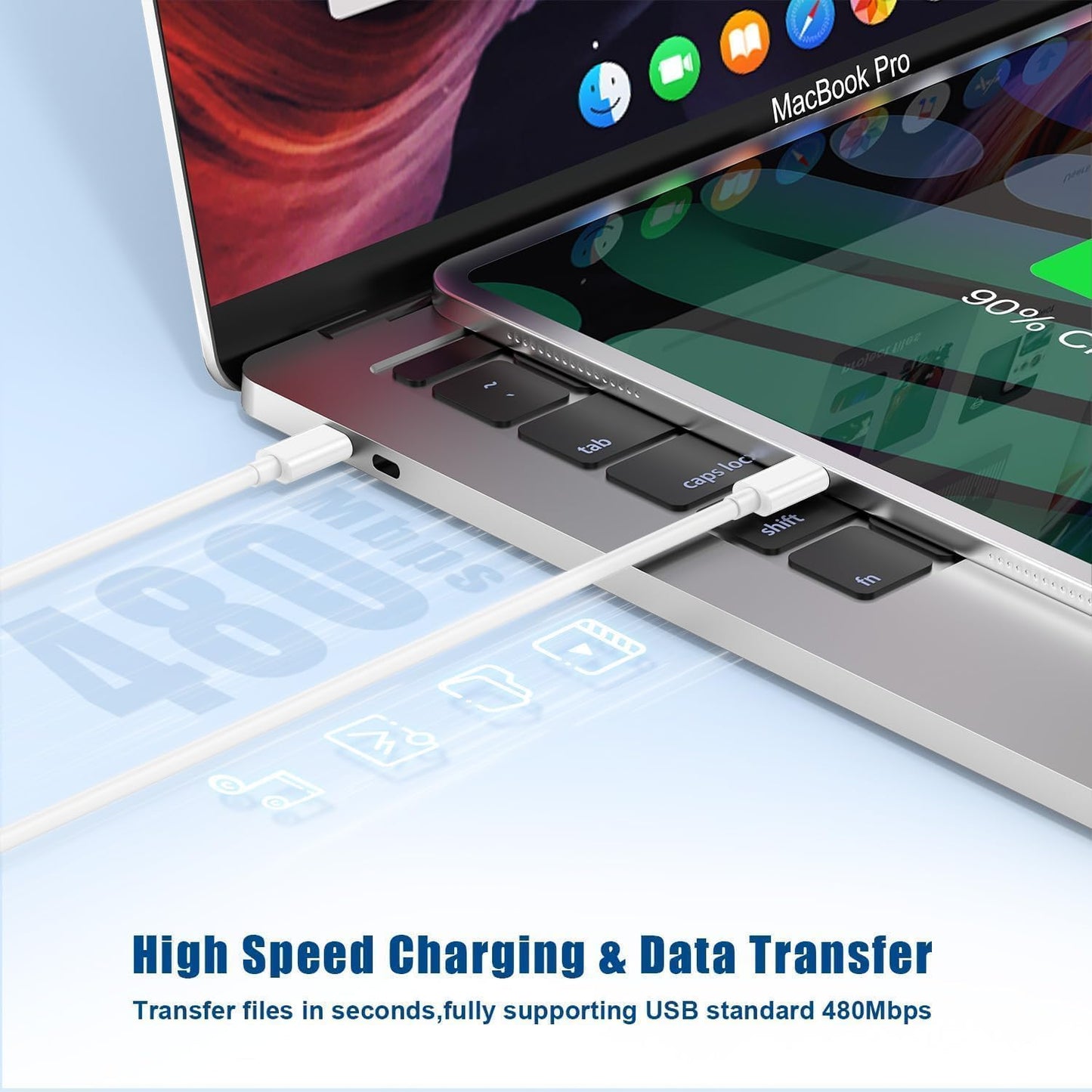 𝟐𝐏𝐚𝐜𝐤 𝟰𝟱𝗪 Dual Port iPhone 17 16 15 Charger and 6ft/10ft Type C to C Cable Cord Long,USB C Fast Charging Block for Apple iPhone 17 Pro Max/17 Air/16 Pro/15 Plus/iPad/mini,Wall Plug Cube Brick