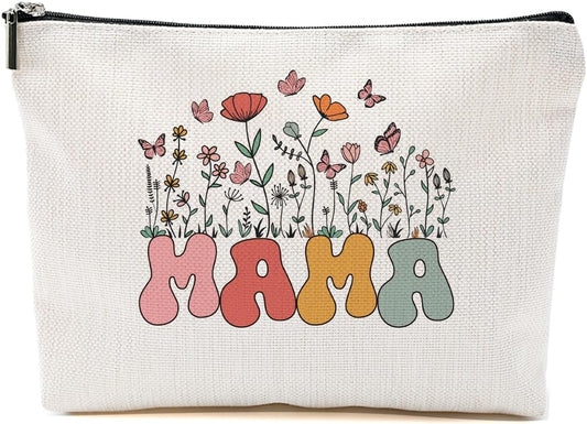 Gifts for Mom Makeup Bag Mom Gifts for Women Her Moms, Toiletry Cosmetic Bag Mama Appreciation Mother, Mothers Day Christmas Birthday Gift, Makeup Pouch Zipper Bags, Organizer, Cosmetic Pouch